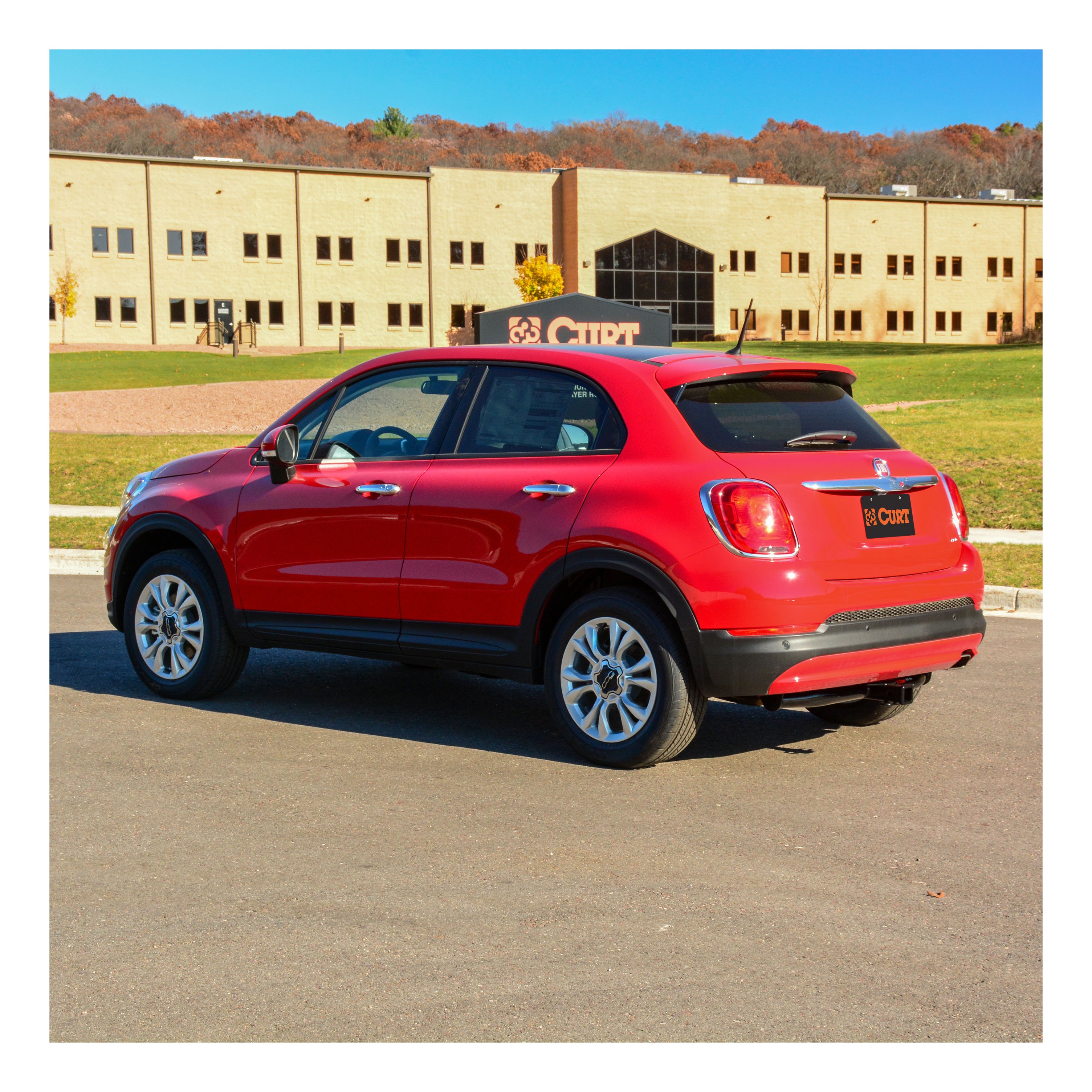 2019 - 2021 FIAT 500X Excluding Trekking Curt 2", Class 3 Trailer Tow Hitch + 4-flat Wiring Kit 13271 thumbnail 4