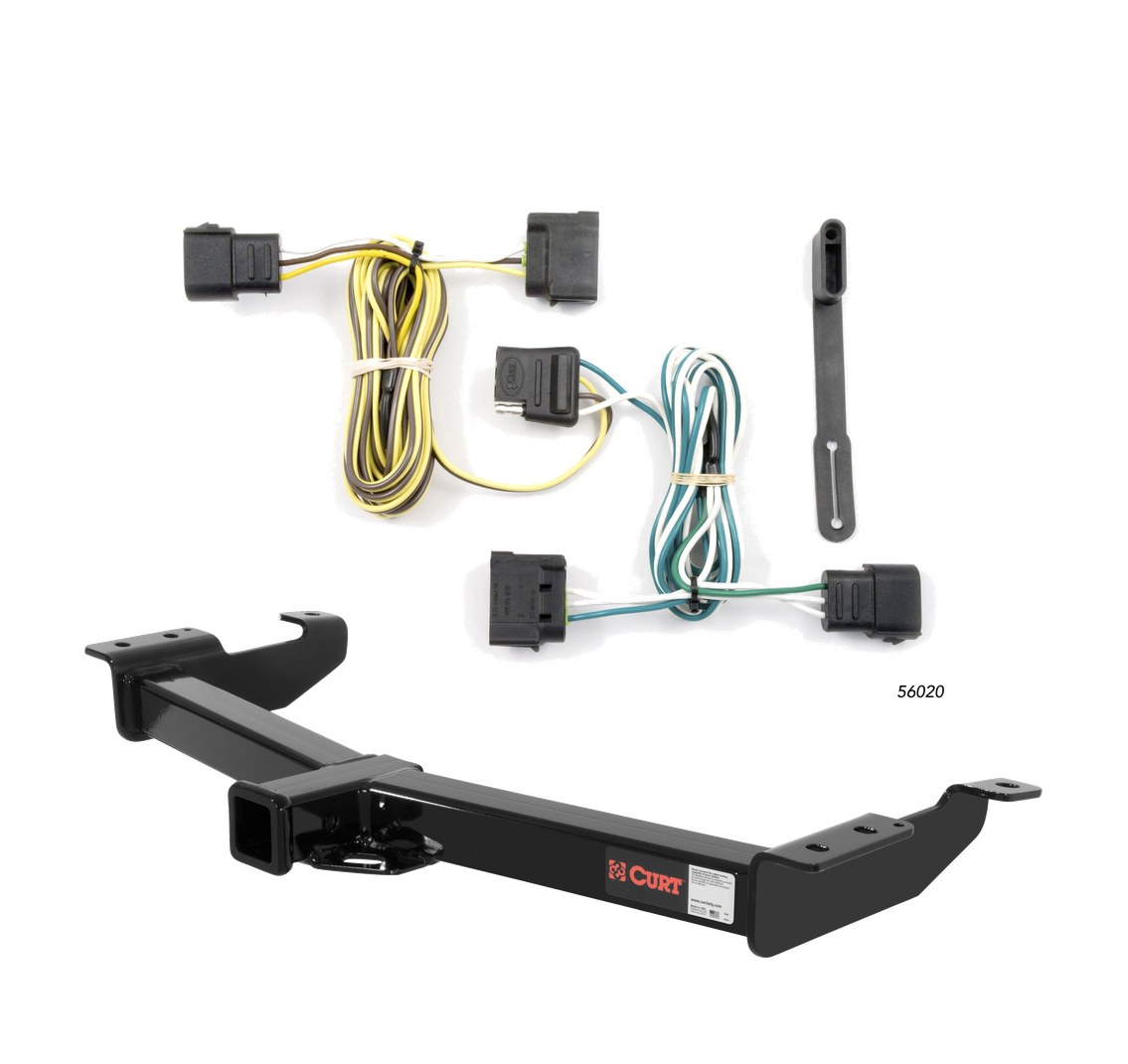 2004 - 2014 Ford E-350 Super Duty Curt 2", Class 4 Trailer Tow Hitch + 4-flat Wiring Kit 14055 thumbnail 0