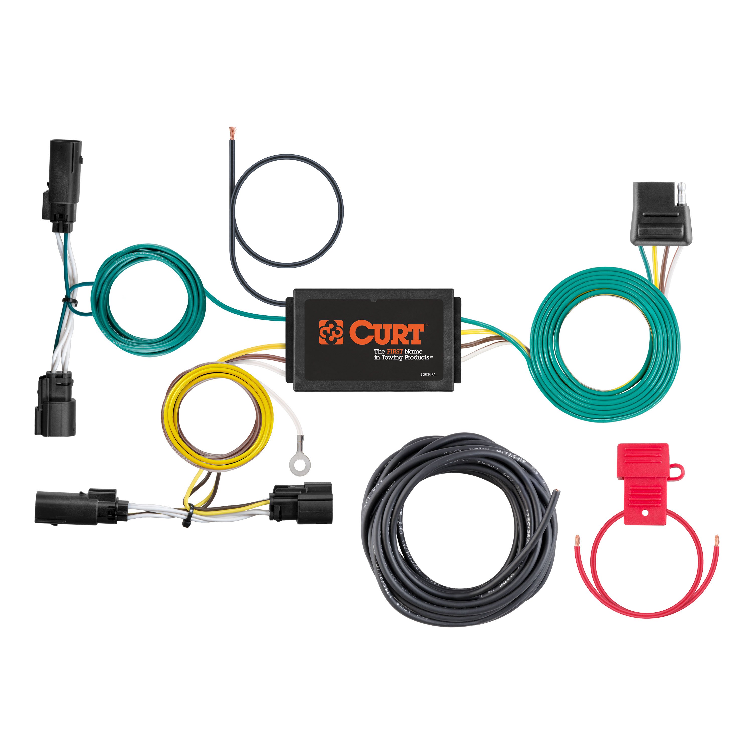 2019 Ford Escape Excluding S Curt 2", Class 3 Trailer Tow Hitch + 4-flat Wiring Kit 13131 thumbnail 1