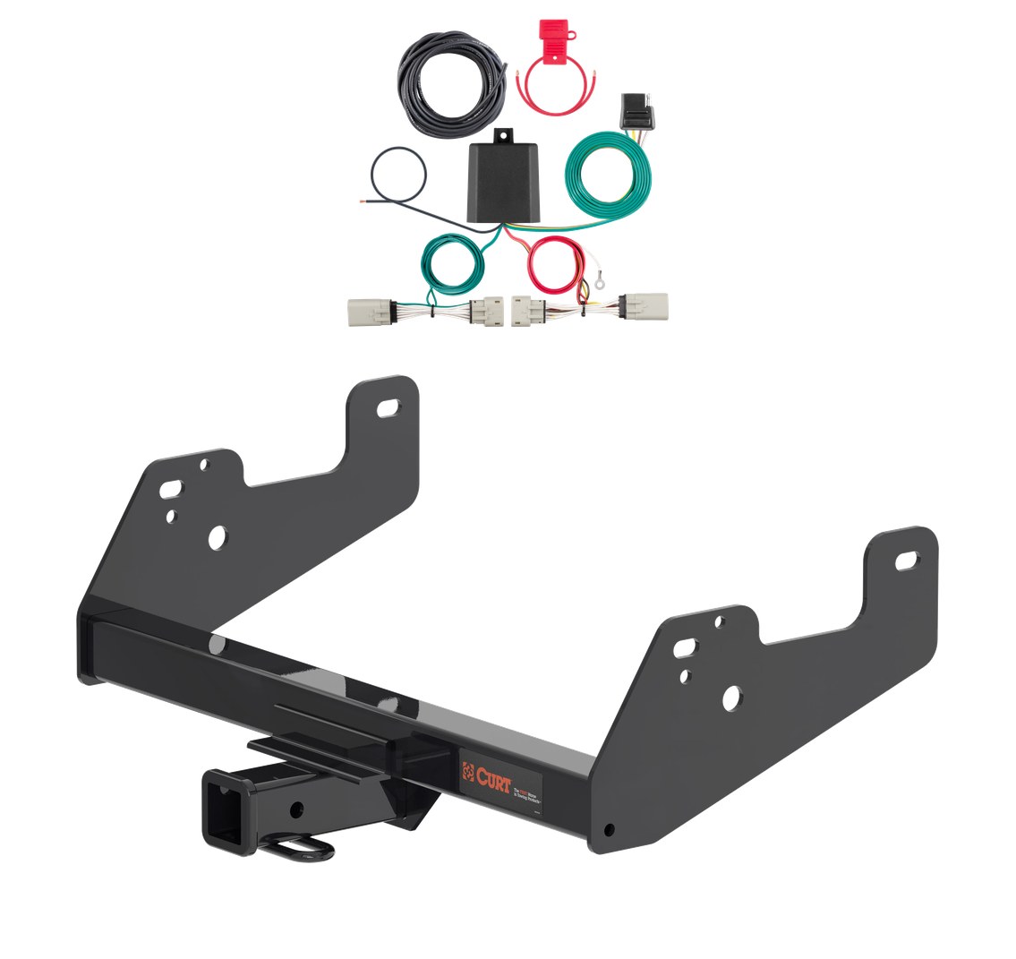 2021 - 2023 Ford F-150 w/ Backup Sensors & Excluding factory receiver or Police Responder Curt 2", Class 3 Trailer Tow Hitch + 4-way Wiring Kit 13475 thumbnail 0
