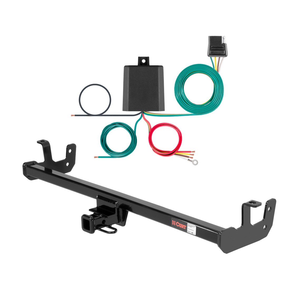 2012 - 2015 Scion iQ Curt 1-1/4", Class 1 Trailer Tow Hitch + 4-flat Wiring Kit 11291 thumbnail 0