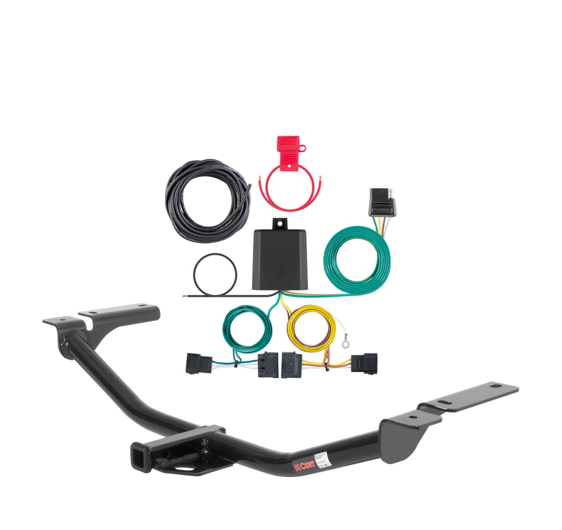 2007 - 2010 Lincoln MKX Fits beneath factory 1-1/4" receiver Curt 1-1/4", Class 2 Trailer Tow Hitch + 4-flat Wiring Kit 12036 thumbnail 0