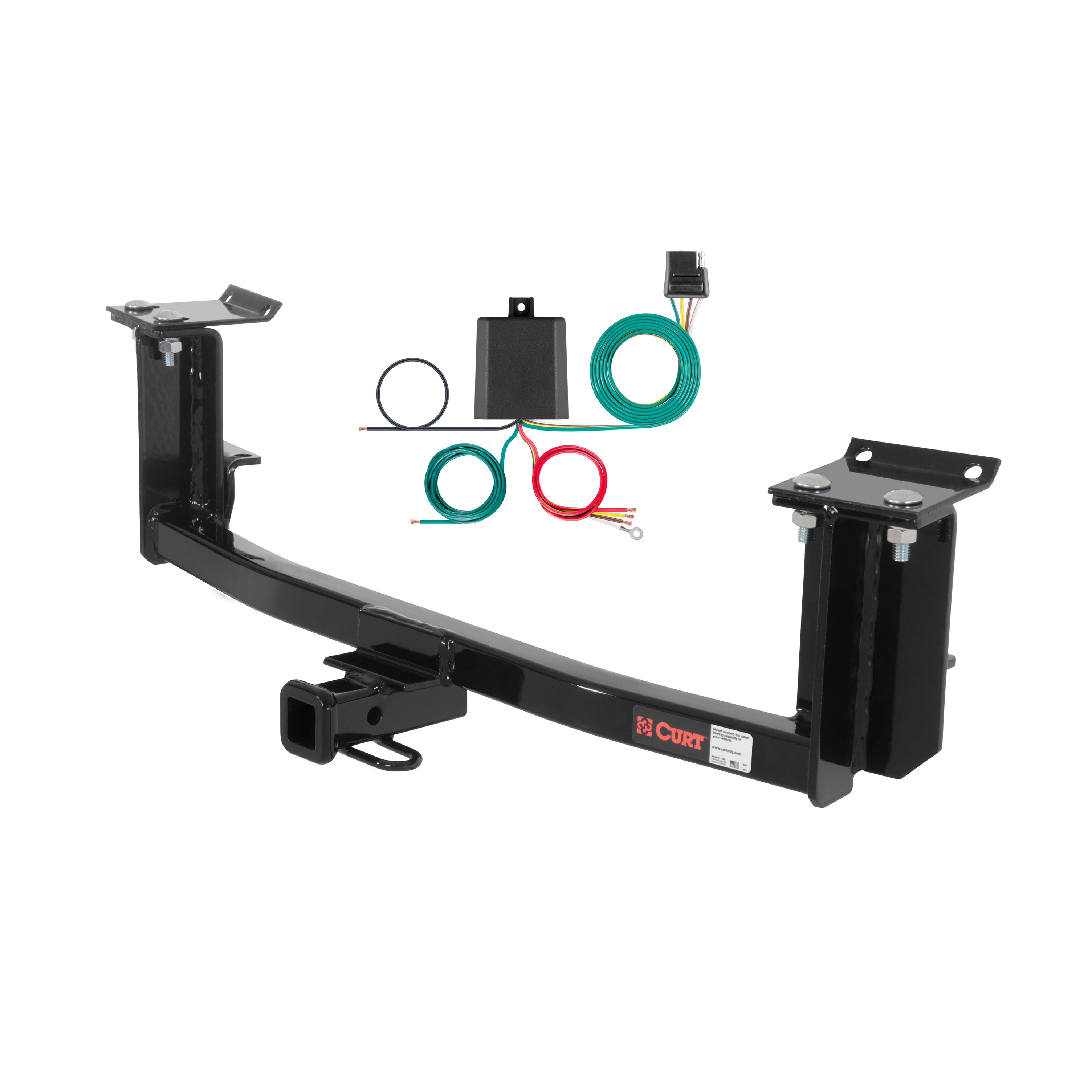 00 - 06 Mercedes-Benz S600 Sedan Curt 1-1/4", Class 1 Trailer Tow Hitch + 4-flat Wiring Kit 11823 thumbnail 0