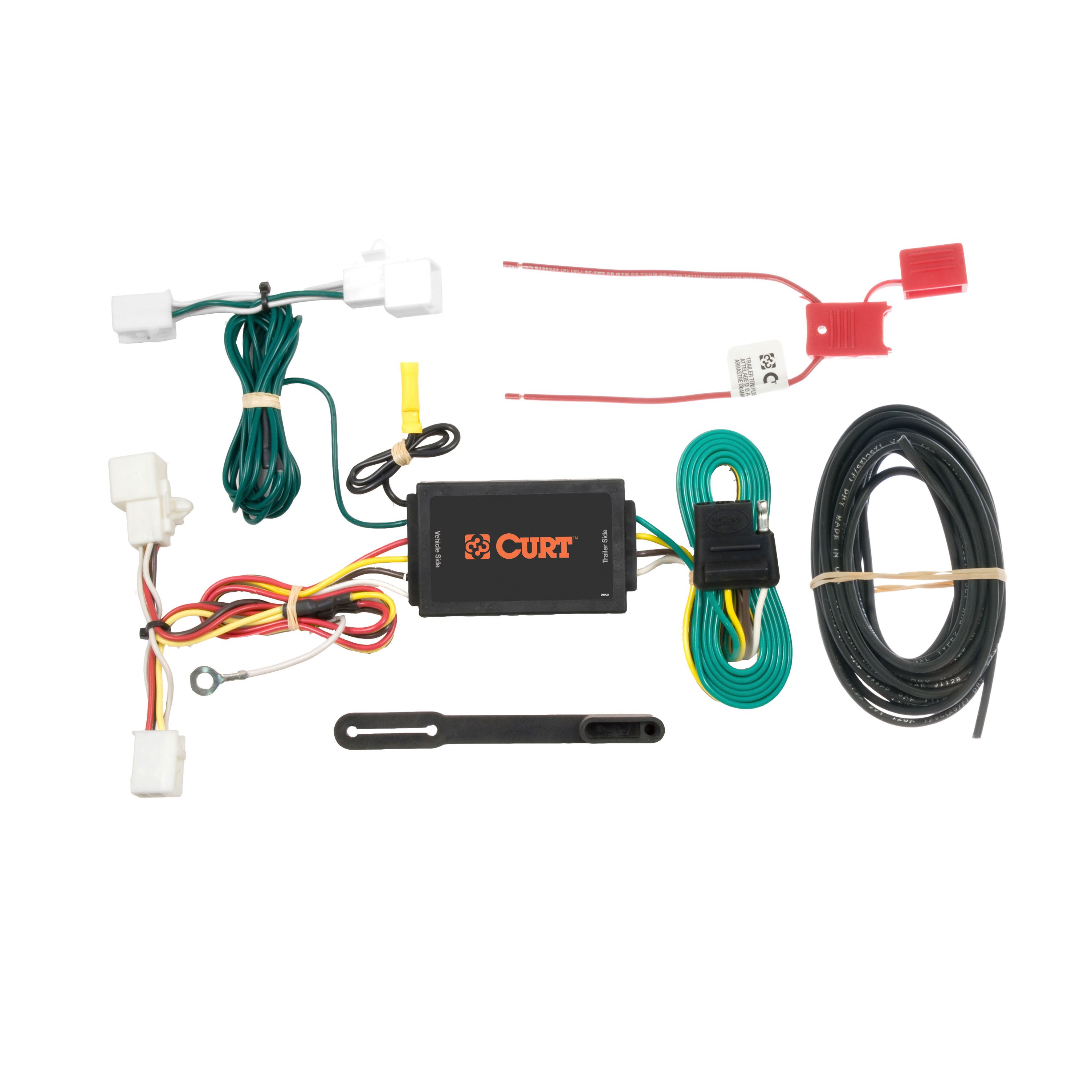 2011 - 2014 Mazda 2 Curt 1-1/4", Class 1 Trailer Tow Hitch + 4-flat Wiring Kit 11073 thumbnail 1