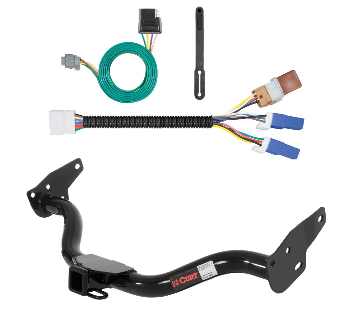 2005 - 2015 Nissan Xterra Curt 2", Class 3 Trailer Tow Hitch + 4-flat Wiring Kit 13514-1 thumbnail 0