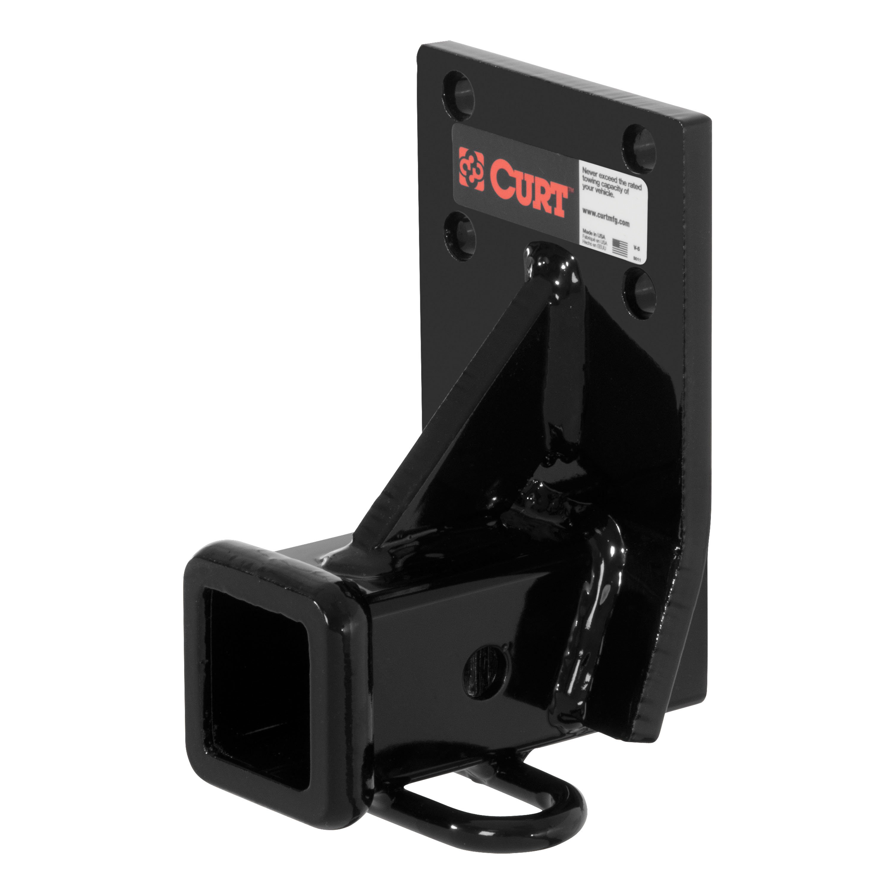 1992 - 2000 Mitsubishi Montero Curt 2", Class 3 Trailer Tow Hitch + 4-flat Wiring Kit 13091 thumbnail 2
