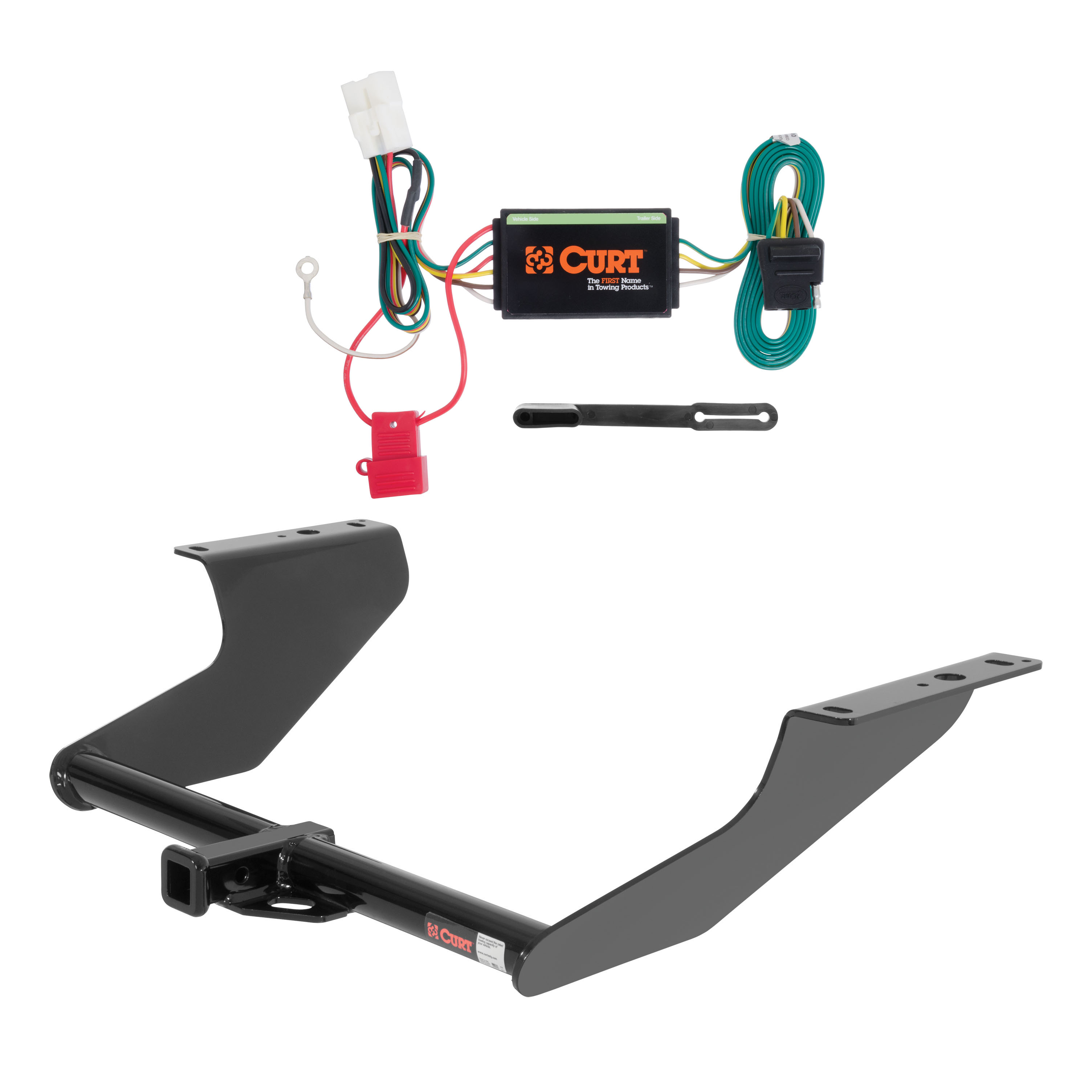 09 - 13 Subaru Forester Curt 1-1/4", Class 2 Trailer Tow Hitch + 4-flat Wiring Kit 12047 thumbnail 0