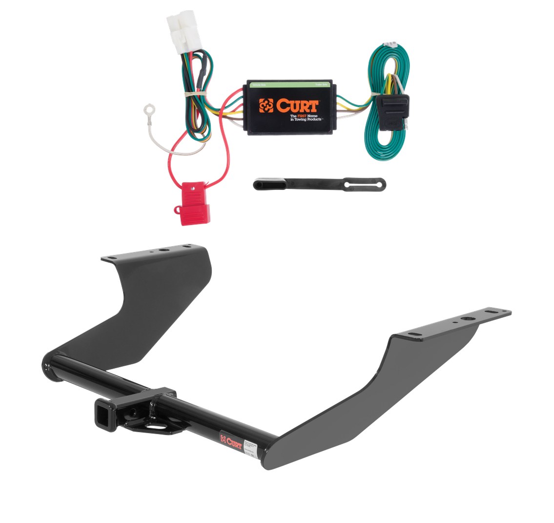 2009 - 2013 Subaru Forester Curt 1-1/4", Class 2 Trailer Tow Hitch + 4-flat Wiring Kit 12047 thumbnail 0