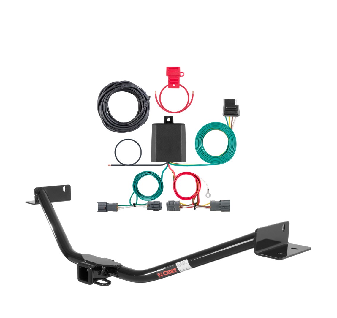 2011 - 2013 Kia Sorento Excluding SX Curt 2", Class 3 Trailer Tow Hitch + 4-flat Wiring Kit 13073 thumbnail 0