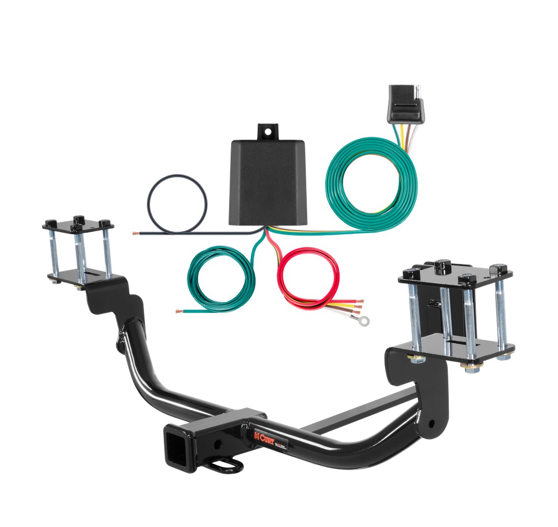 2013 - 2015 Mercedes-Benz GLK350 Curt 2", Class 3 Trailer Tow Hitch + 4-flat Wiring Kit 13177 thumbnail 0