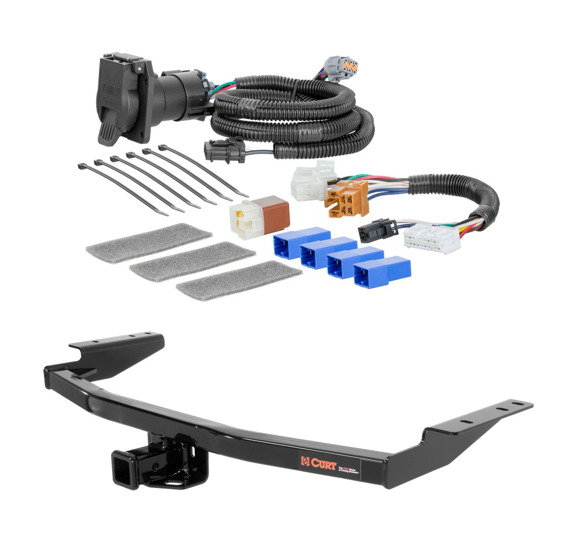 2013 - 2016 Nissan Pathfinder Curt 2", Class 3 Trailer Tow Hitch + 7-way Wiring Kit 13126 thumbnail 0