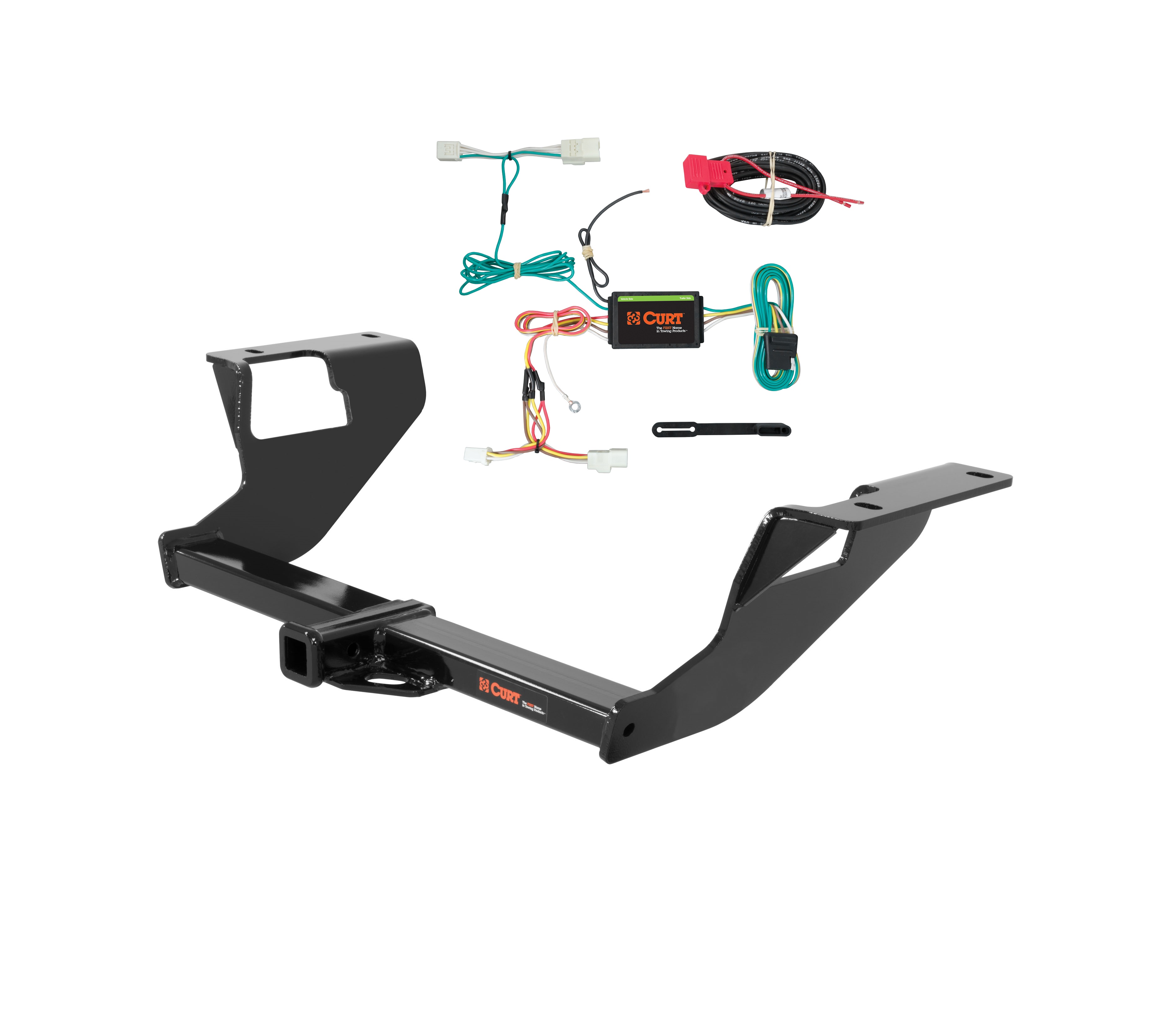 15 - 21 Subaru WRX Curt 1-1/4", Class 1 Trailer Tow Hitch + 4-flat Wiring Kit 11408 thumbnail 0