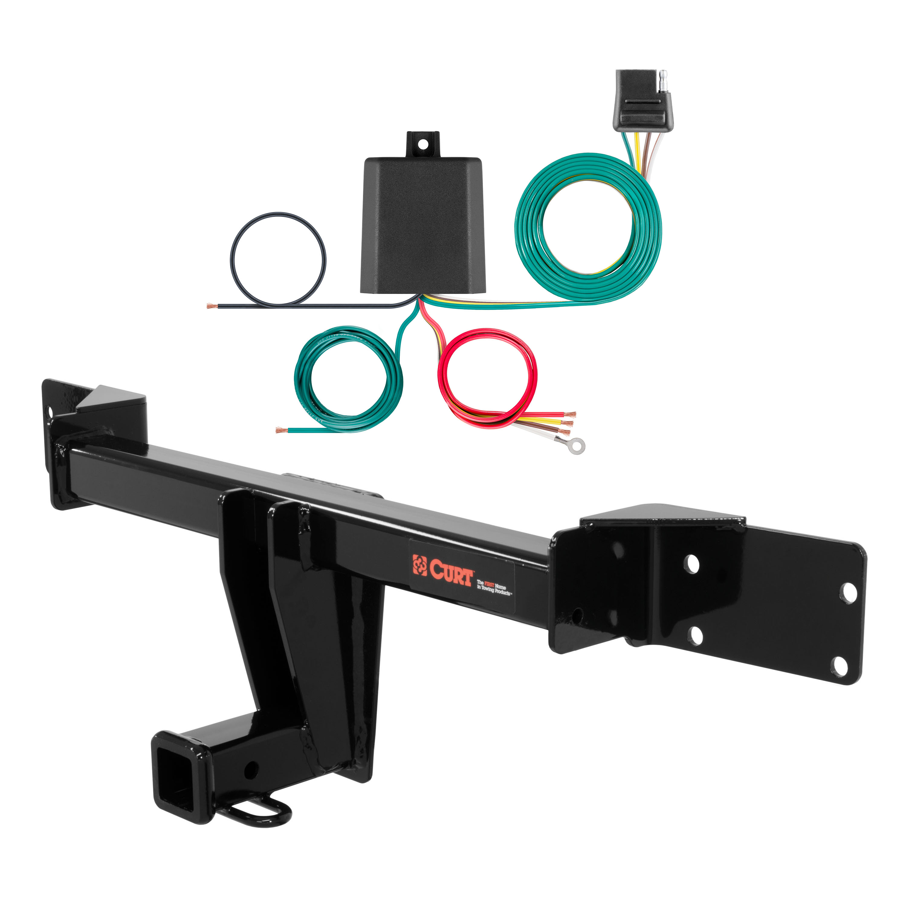 15 - 20 Mercedes-Benz GLA250 Curt 2", Class 3 Trailer Tow Hitch + 4-flat Wiring Kit 13197 thumbnail 0