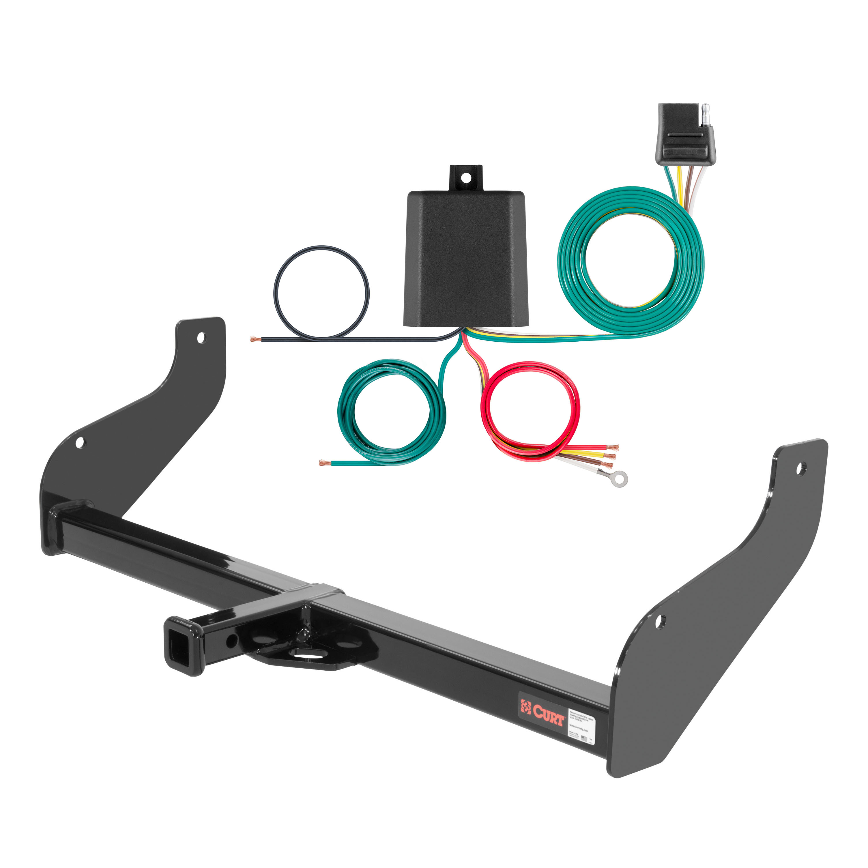 03 - 04 Kia Sportage Convertible Curt 1-1/4", Class 1 Trailer Tow Hitch + 4-flat Wiring Kit 12237 thumbnail 0