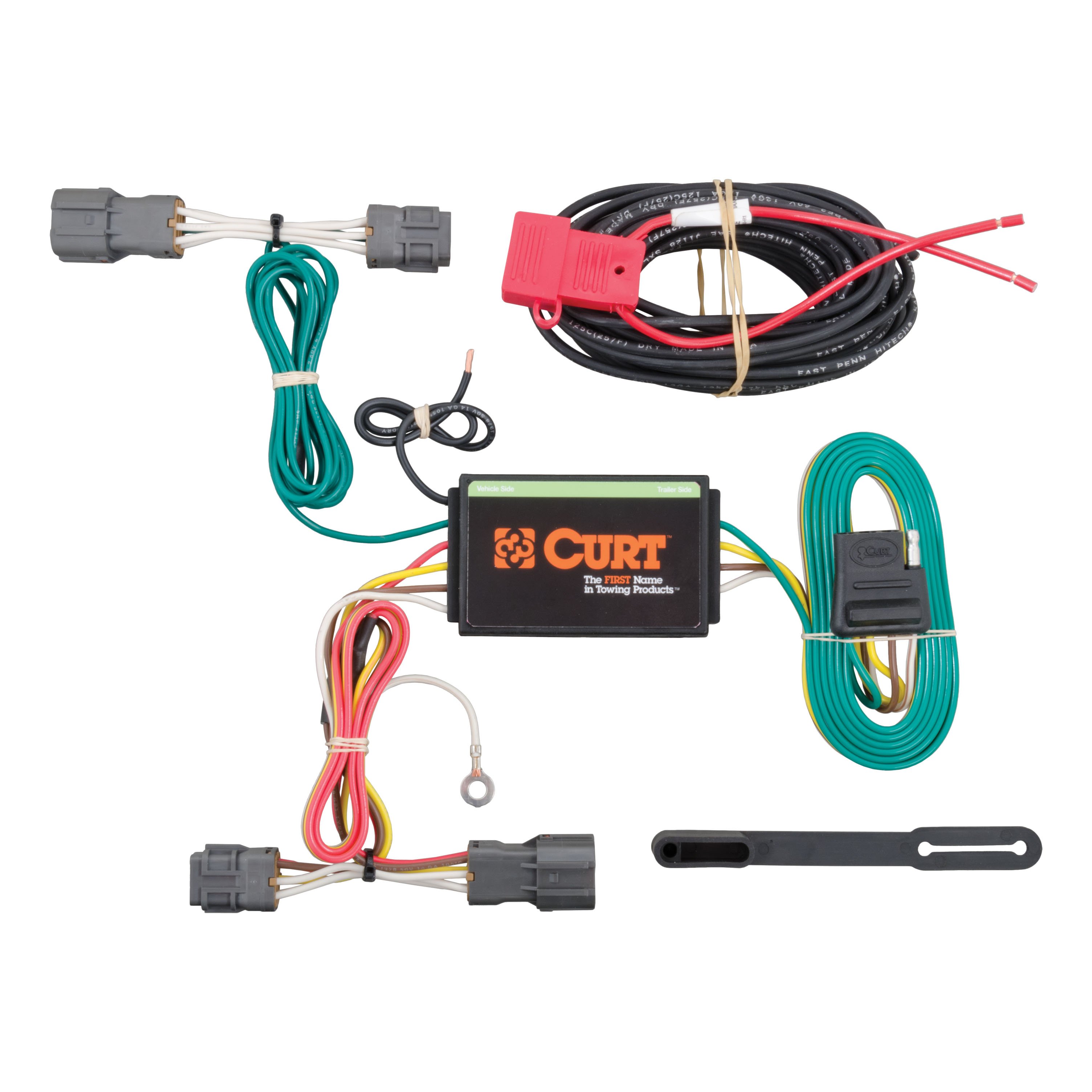 2014 - 2019 Kia Soul w/ LED taillights Curt 1-1/4", Class 1 Trailer Tow Hitch + 4-flat Wiring Kit 11419 thumbnail 1