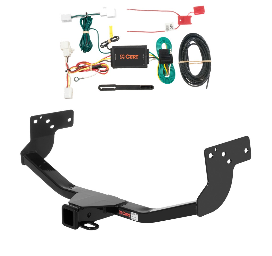 2007 - 2015 Mazda CX-9 Curt 2", Class 3 Trailer Tow Hitch + 4-flat Wiring Kit 13575 thumbnail 0