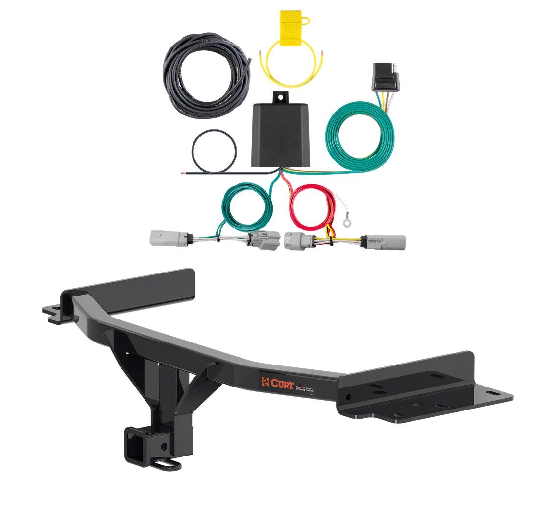 2025 - 2026 Lincoln Aviator Curt 2", Class 3 Trailer Tow Hitch + 4-flat Wiring Kit 13438 thumbnail 0