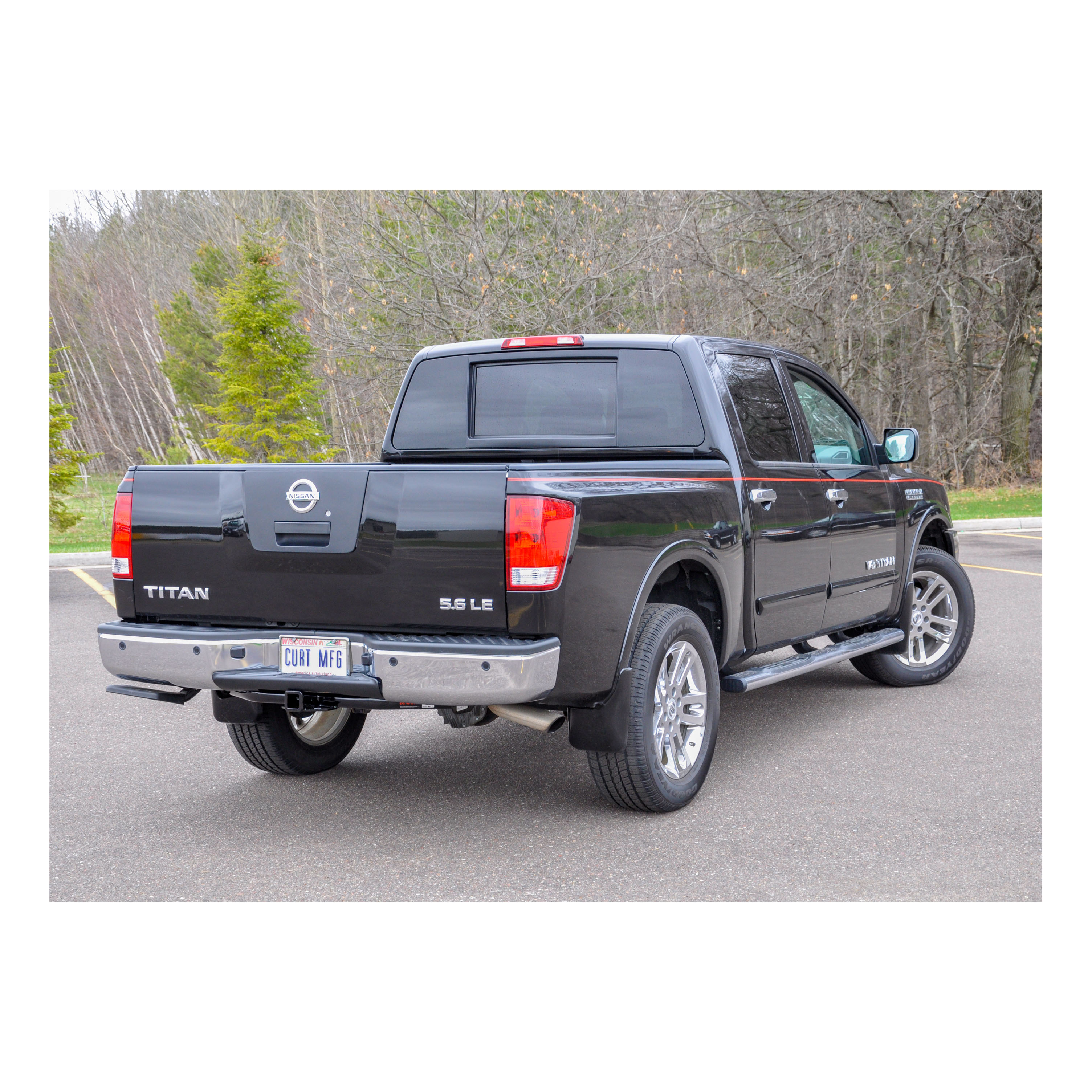 2004 - 2015 Nissan Titan Curt 2", Class 3 Trailer Tow Hitch + 4-flat Wiring Kit 13199 thumbnail 4