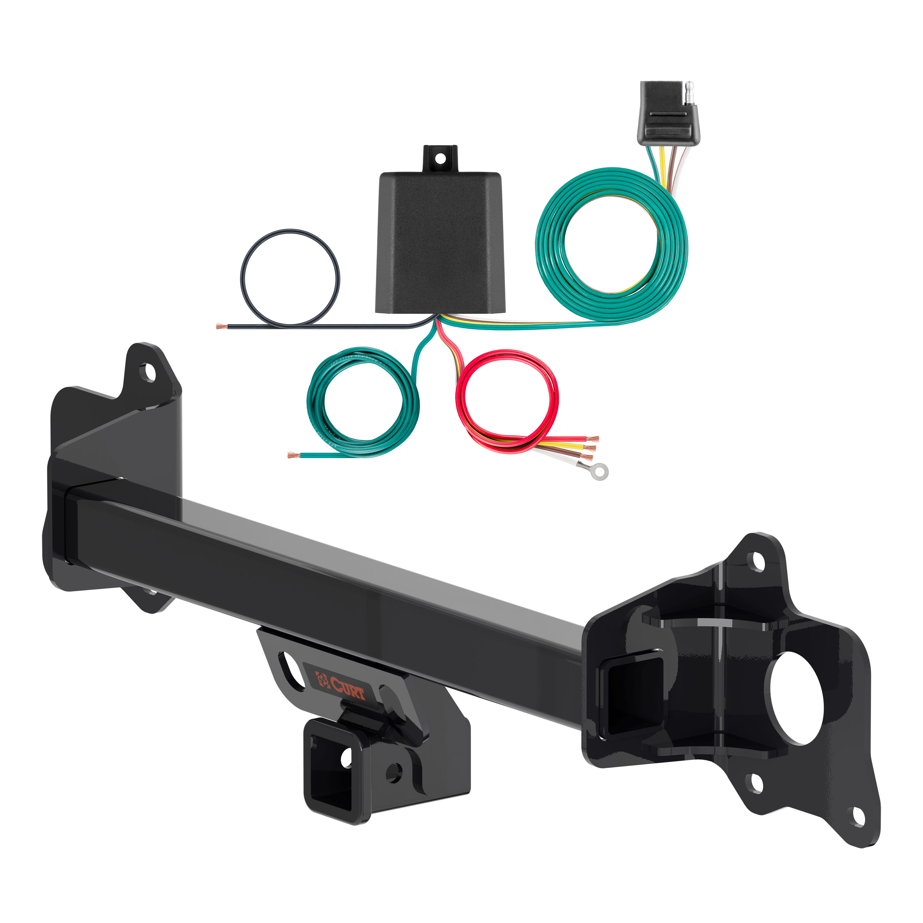 20 - 23 Tesla Y Curt 2", Class 3 Trailer Tow Hitch + 4-flat Wiring Kit 13598 thumbnail 0