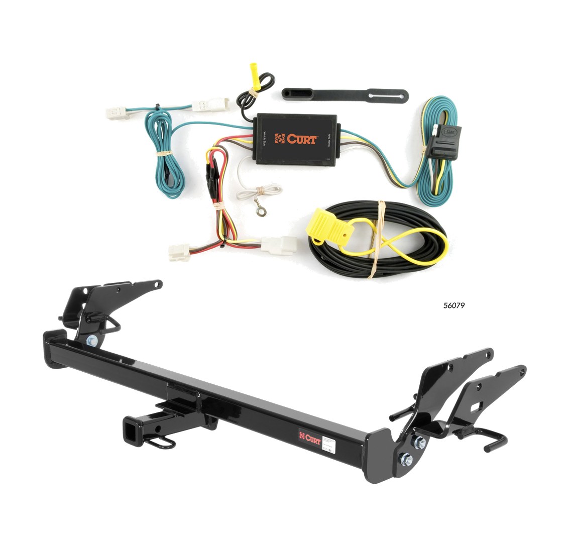 2011 - 2012 Toyota Avalon Dual exhaust Curt 1-1/4", Class 1 Trailer Tow Hitch + 4-flat Wiring Kit 11427 thumbnail 0