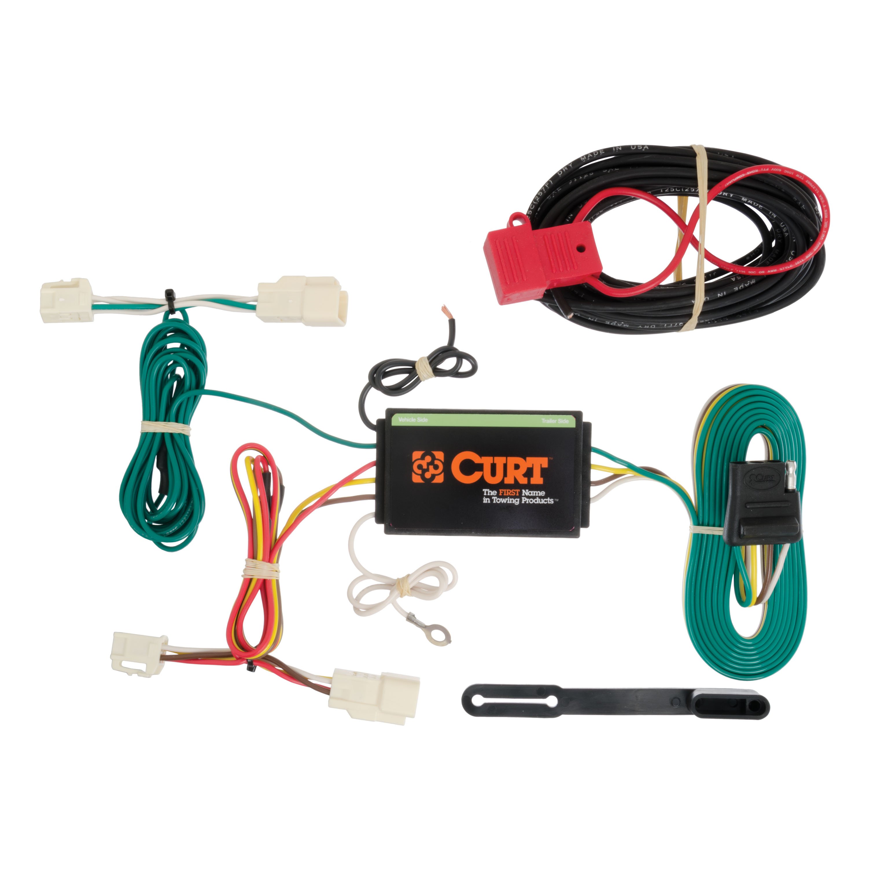 2014 - 2020 Mitsubishi Outlander Curt 2", Class 3 Trailer Tow Hitch + 4-flat Wiring Kit 13163 thumbnail 1