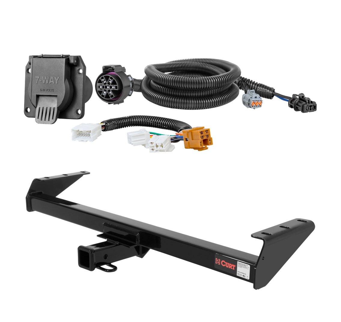 2005 - 2026 Nissan Frontier Curt 2", Class 3 Trailer Tow Hitch + 7-way Wiring Kit 13241 thumbnail 0