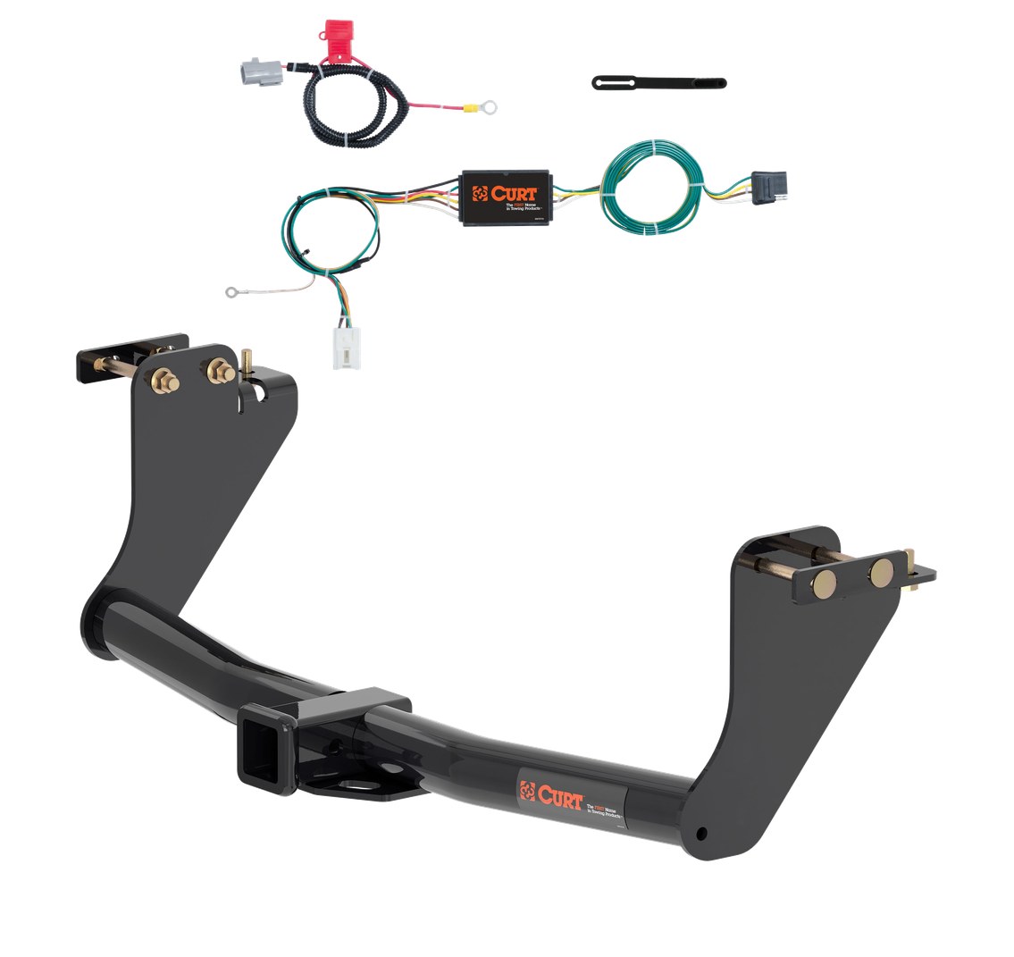 2018 - 2020 Mitsubishi Eclipse Cross Curt 2", Class 3 Trailer Tow Hitch + 4-flat Wiring Kit 13273 thumbnail 0