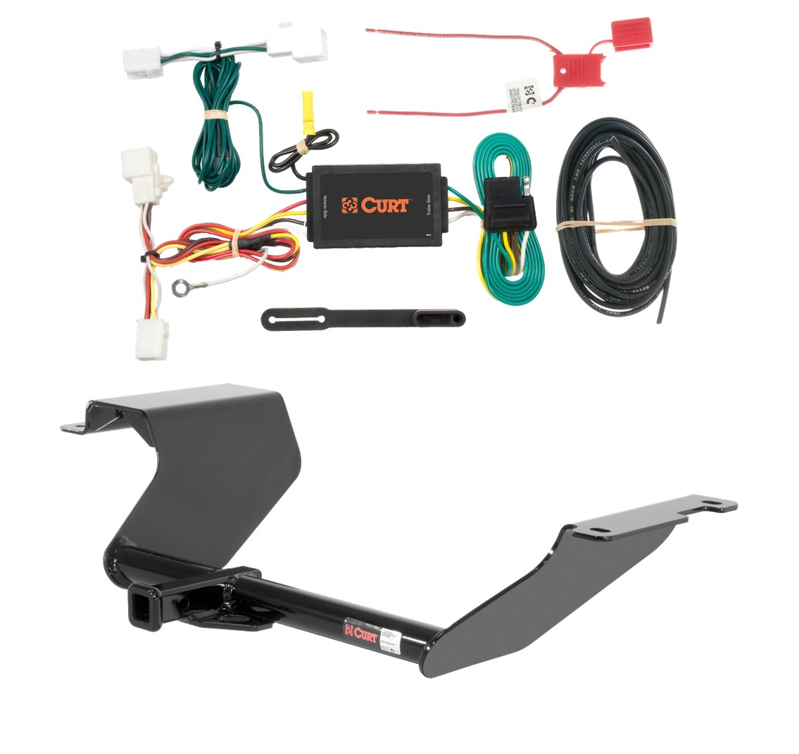 2012 - 2015 Mazda 5 Curt 1-1/4", Class 1 Trailer Tow Hitch + 4-flat Wiring Kit 11127 thumbnail 0