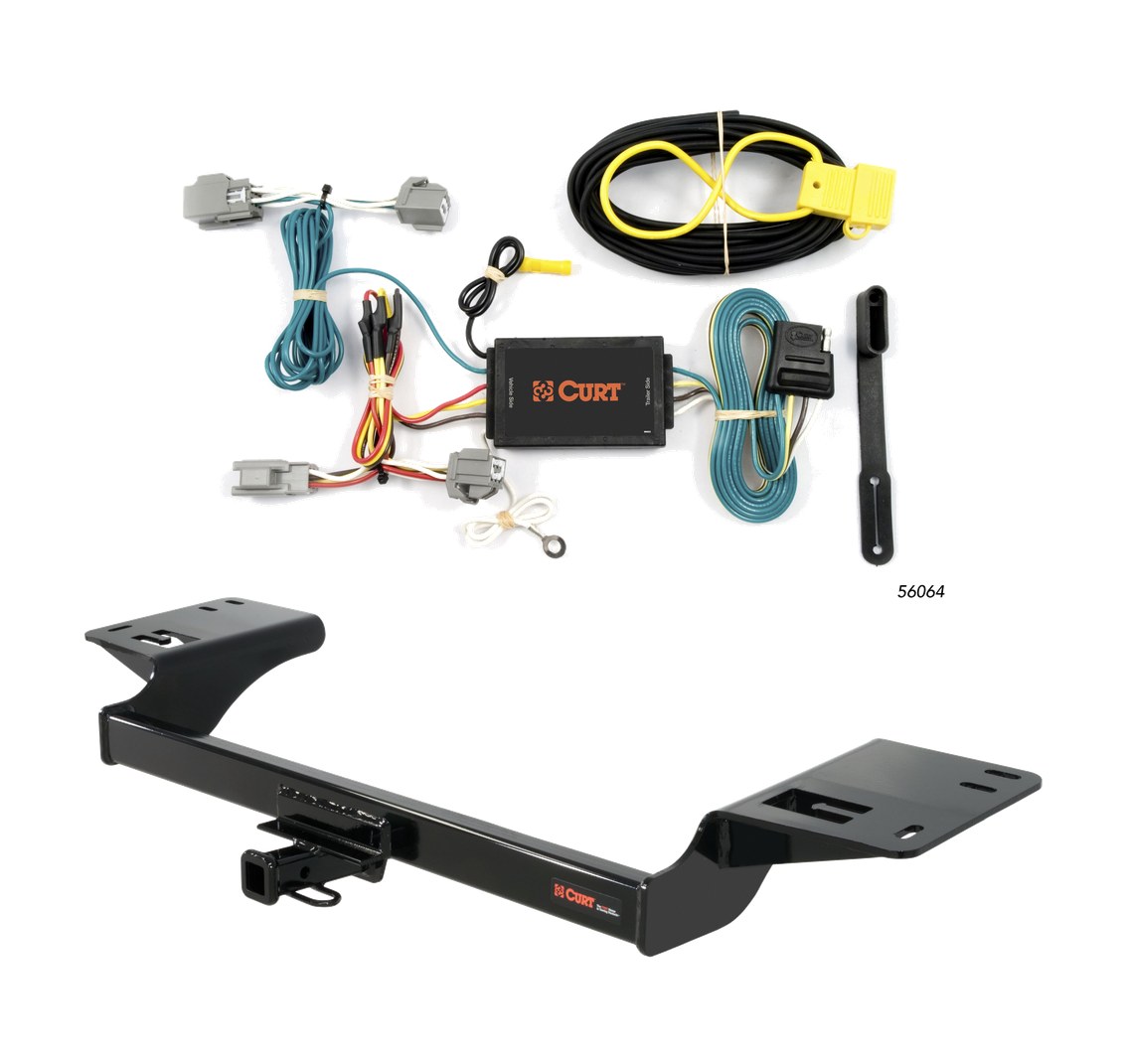 2009 - 2010 Lincoln MKS Curt 1-1/4", Class 2 Trailer Tow Hitch + 4-flat Wiring Kit 12088 thumbnail 0