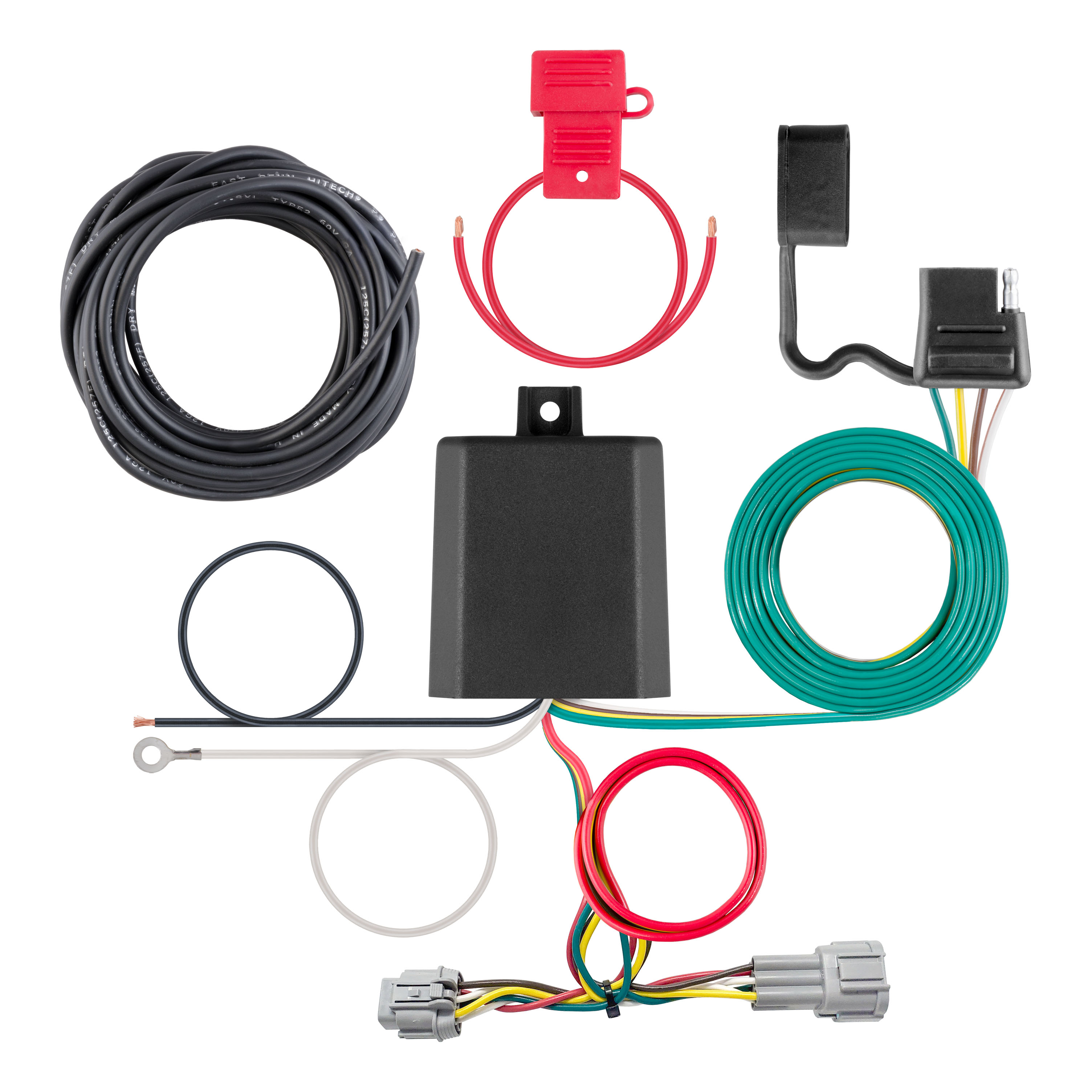 00 - 03 Nissan Frontier 4-door, short bed Curt 2", Class 3 Trailer Tow Hitch + 4-flat Wiring Kit 13841 thumbnail 1