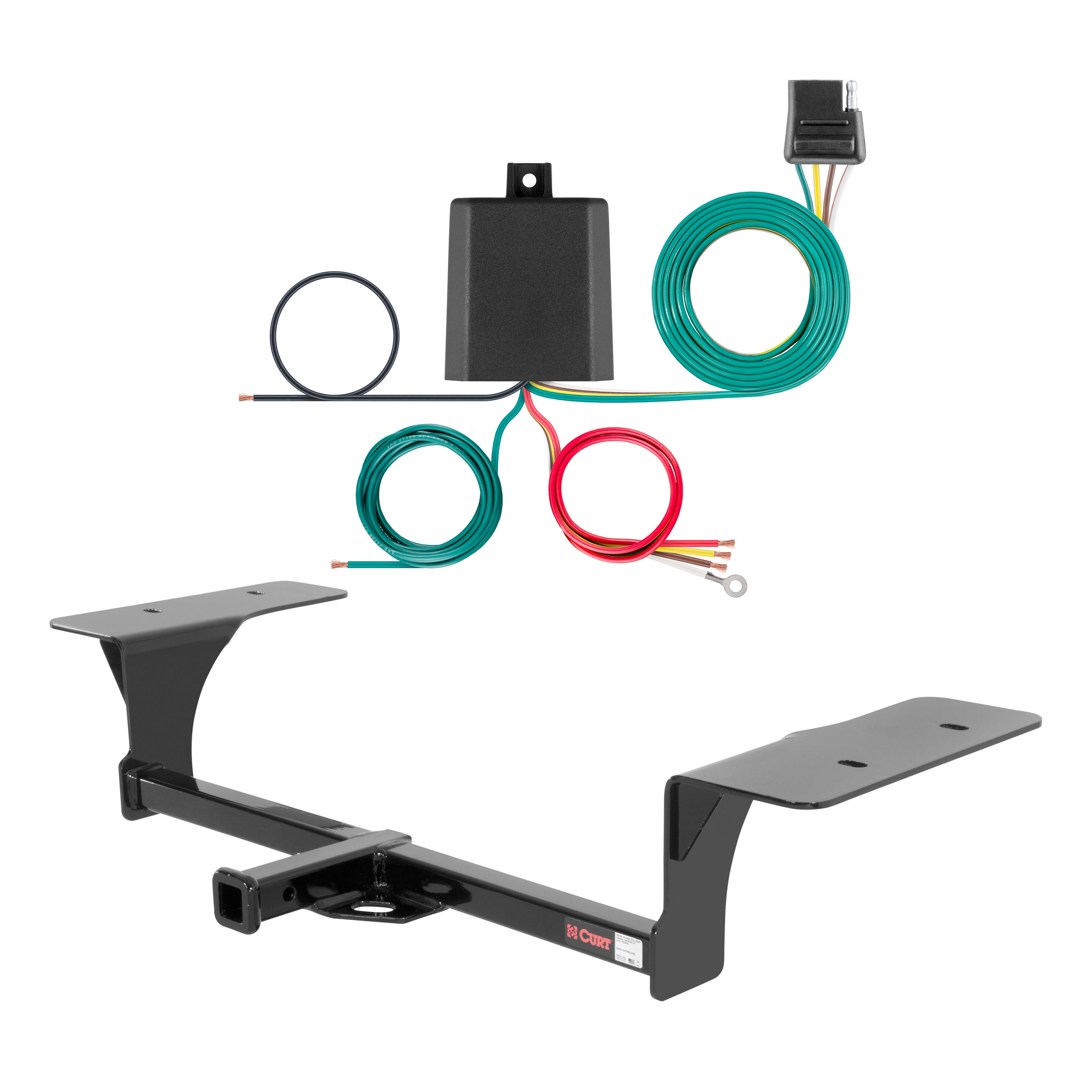 09 - 14 Nissan Maxima Sedan Curt 1-1/4", Class 1 Trailer Tow Hitch + 4-flat Wiring Kit 11352 thumbnail 0