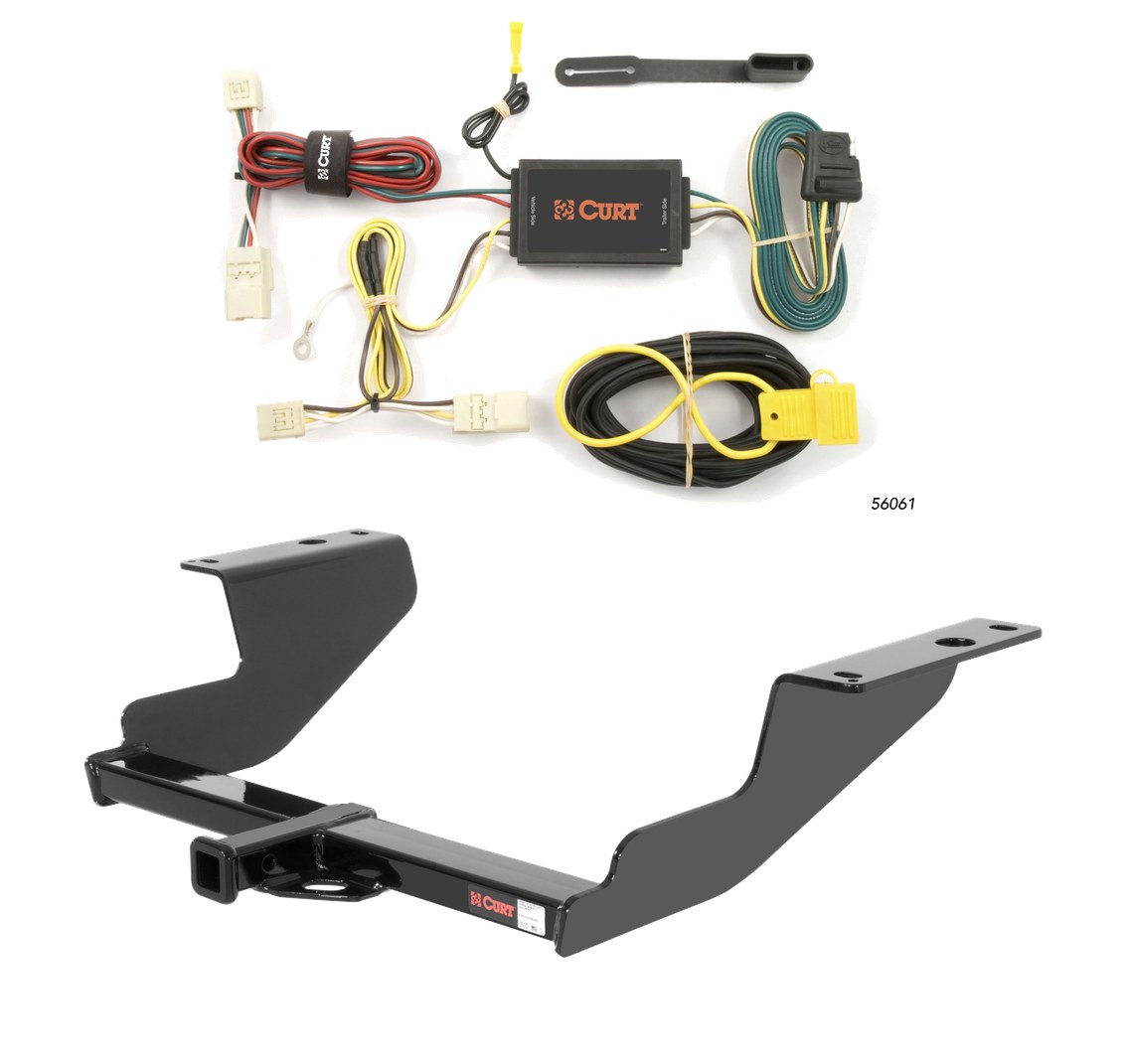 2008 - 2011 Subaru Impreza Sedan Curt 1-1/4", Class 1 Trailer Tow Hitch + 4-flat Wiring Kit 11317 thumbnail 0