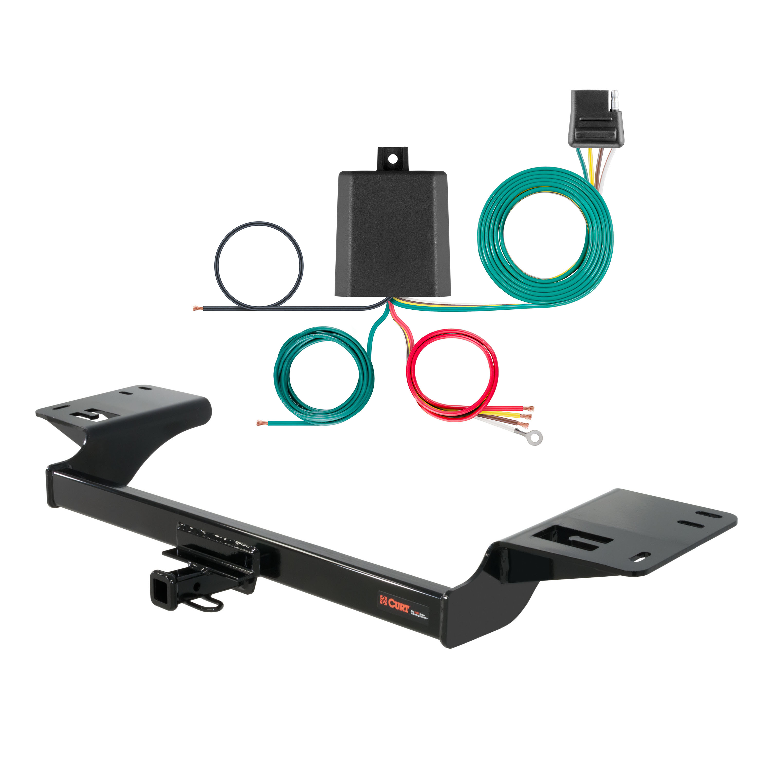 10- 12 Lincoln MKS Curt 1-1/4", Class 2 Trailer Tow Hitch + 4-flat Wiring Kit 12088 thumbnail 0