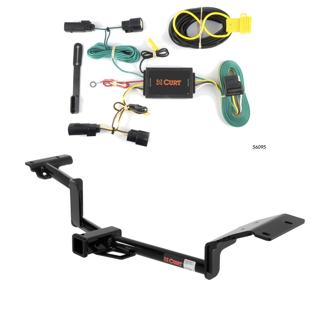 2010 - 2019 Lincoln MKT With EcoBoost Curt 2", Class 3 Trailer Tow Hitch + 4-flat Wiring Kit 13110 thumbnail 0