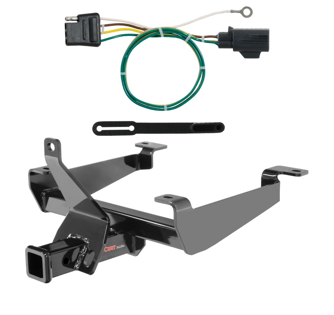 2015 - 2022 Land Rover Range Rover Sport Excluding hybrid Curt 2", Class 3 Trailer Tow Hitch + 4-flat Wiring Kit 13243 thumbnail 0