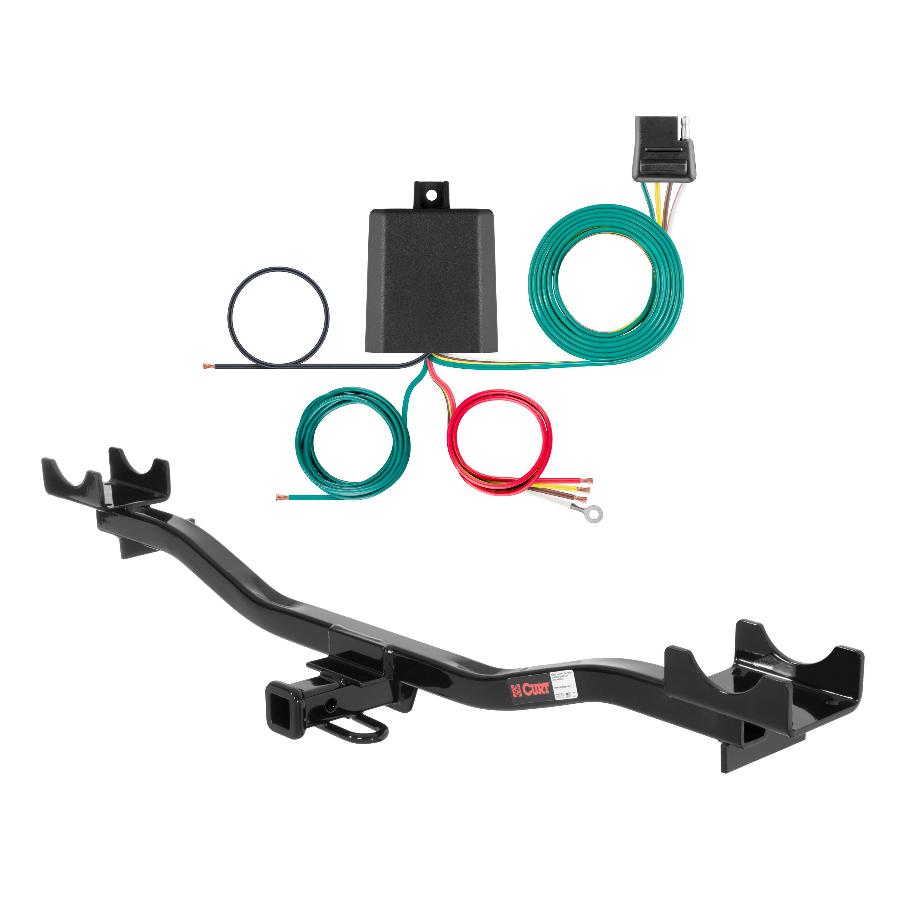 07 - 09 Mercedes-Benz E63 AMG Sedan and wagon Curt 1-1/4", Class 1 Trailer Tow Hitch + 4-flat Wiring Kit 11701 thumbnail 0