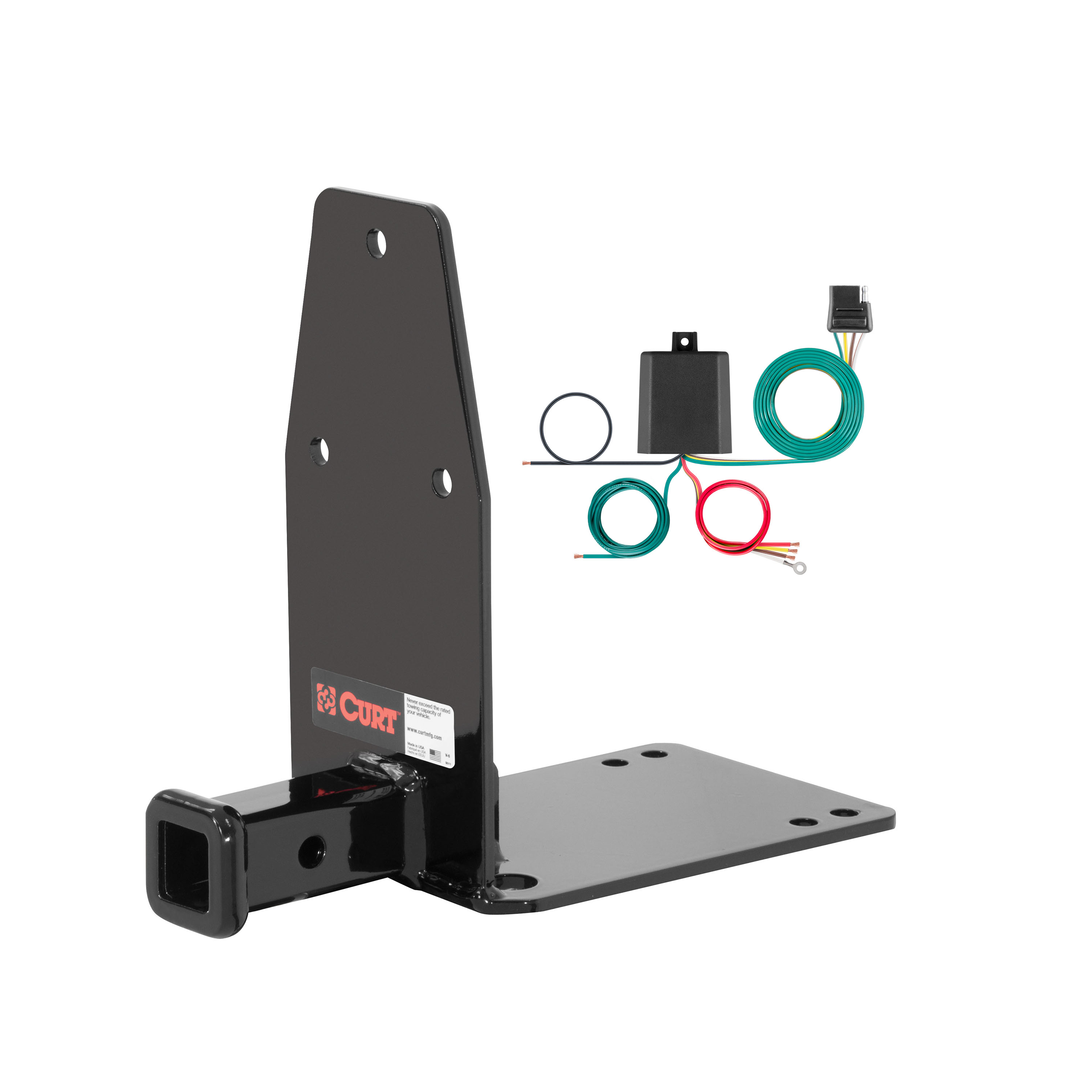 89 - 95 Saab 9000 CD or CD turbo Curt 1-1/4", Class 1 Trailer Tow Hitch + 4-flat Wiring Kit 11811 thumbnail 0