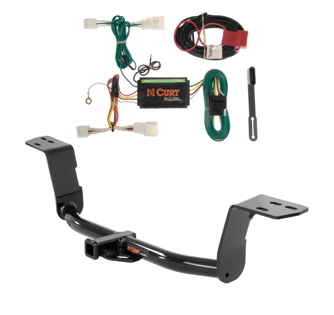 2014 - 2015 Lexus IS250 Sedan Curt 1-1/4", Class 1 Trailer Tow Hitch + 4-flat Wiring Kit 11389 thumbnail 0