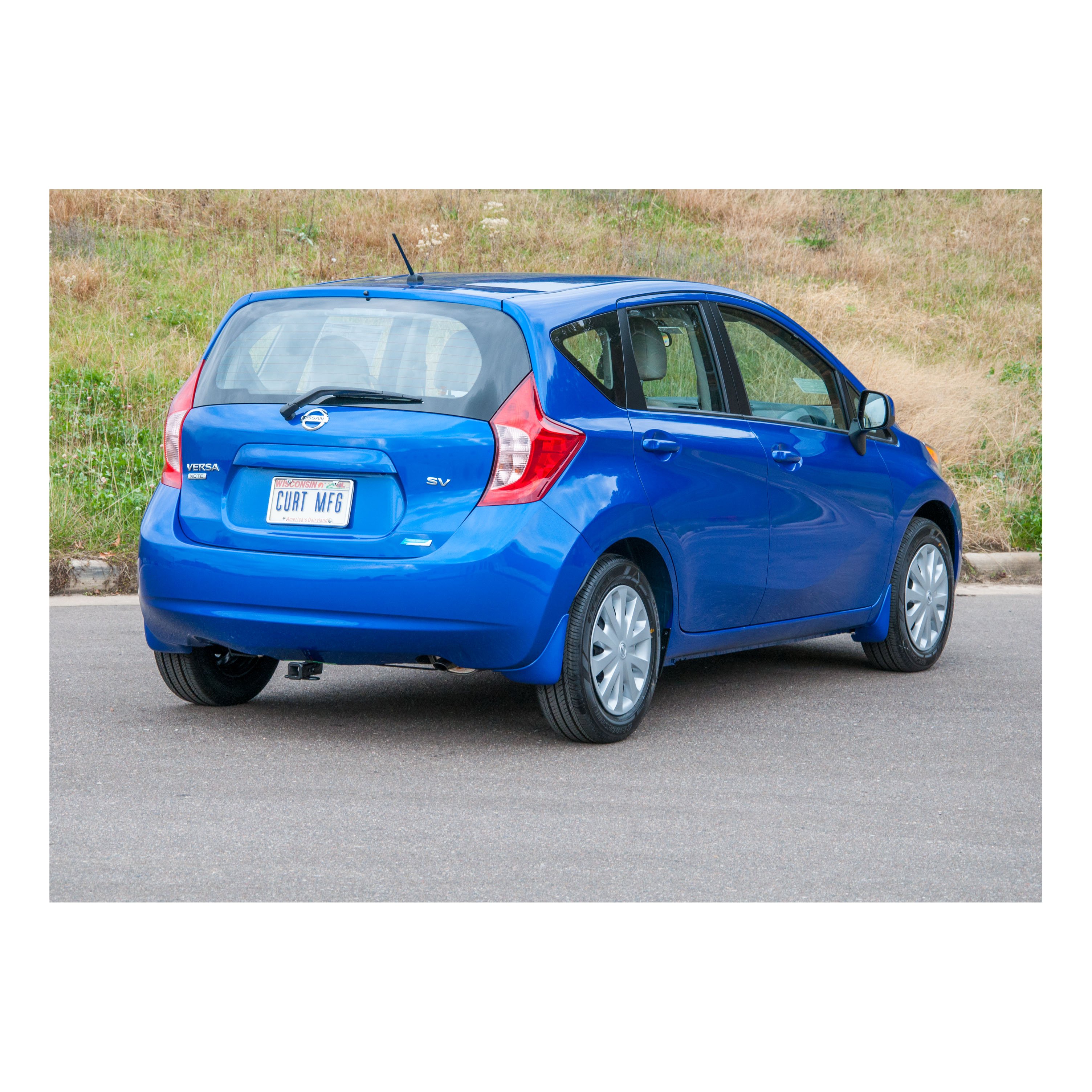 2014 - 2019 Nissan Versa Note Curt 1-1/4", Class 1 Trailer Tow Hitch + 4-flat Wiring Kit 11378 thumbnail 4