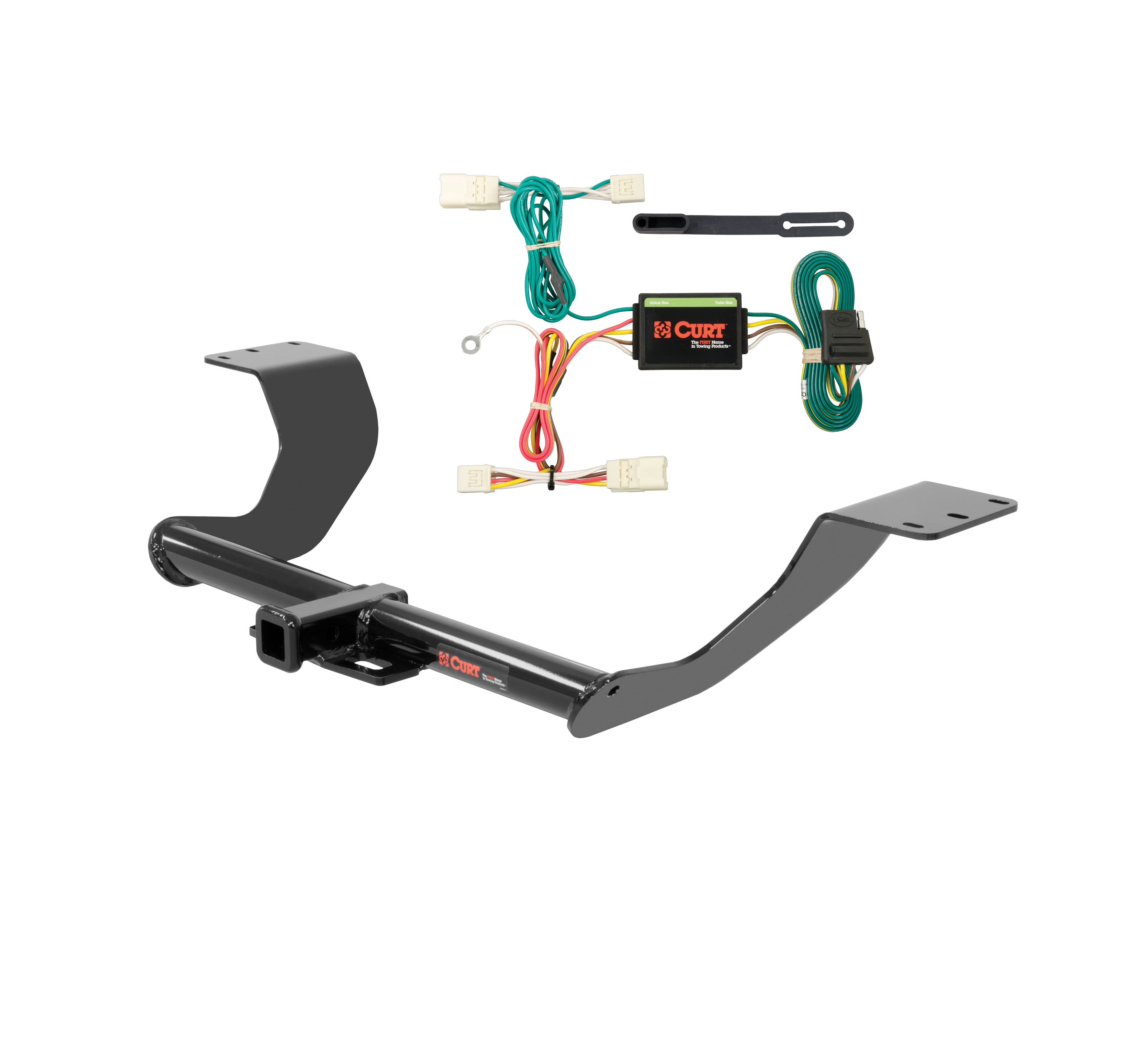 17 - 20 Mitsubishi Mirage G4 Curt 1-1/4", Class 1 Trailer Tow Hitch + 4-flat Wiring Kit 11449 thumbnail 0