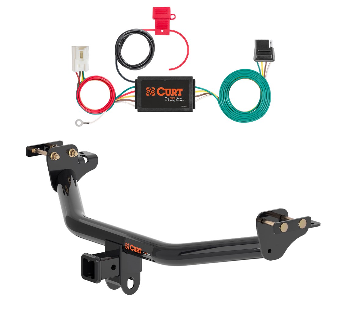 2018 - 2022 Mitsubishi Outlander Phev Curt 2", Class 3 Trailer Tow Hitch + 4-flat Wiring Kit 13398 thumbnail 0