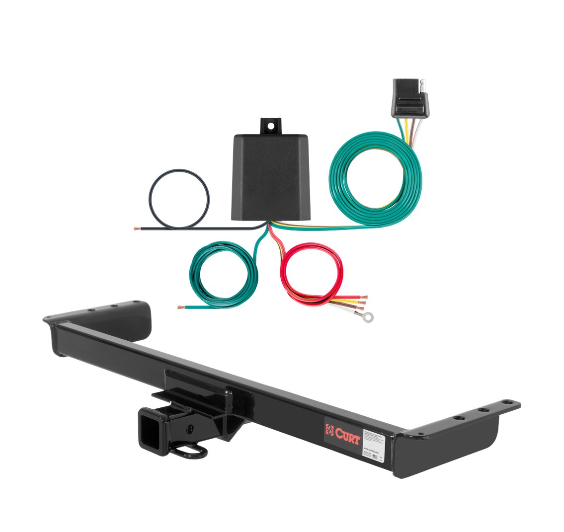 1997 - 2004 Mitsubishi Montero Sport Curt 2", Class 3 Trailer Tow Hitch + 4-flat Wiring Kit 13223 thumbnail 0