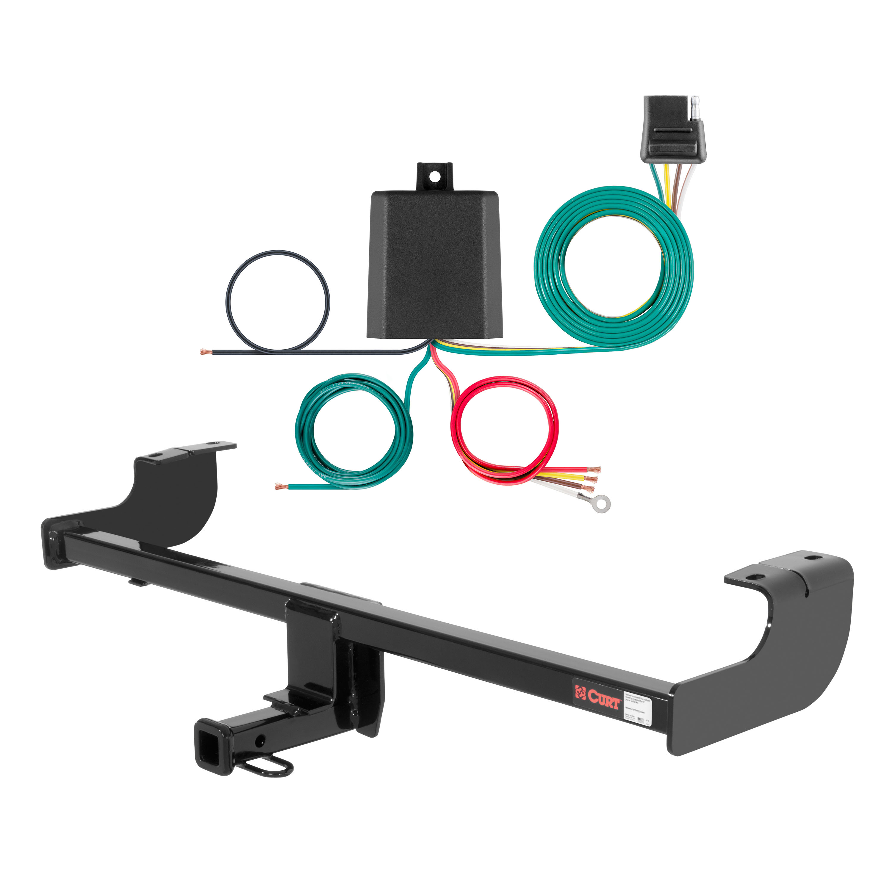 2007 Scion xB Curt 1-1/4", Class 1 Trailer Tow Hitch + 4-flat Wiring Kit 11487 thumbnail 0