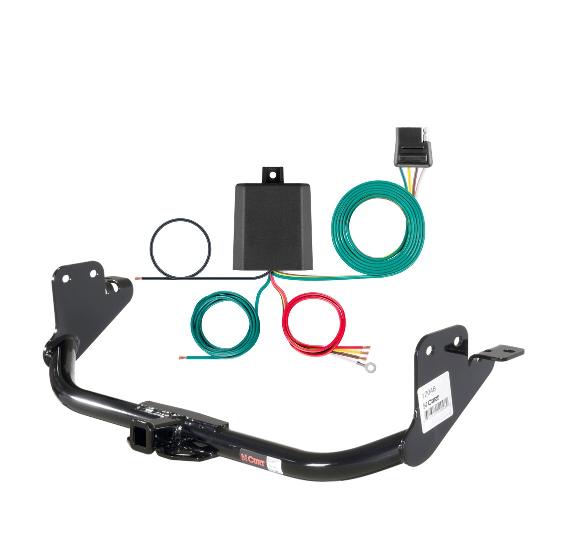 2013 - 2024 Mitsubishi RVR Curt 1-1/4", Class 2 Trailer Tow Hitch + 4-flat Wiring Kit 12048 thumbnail 0