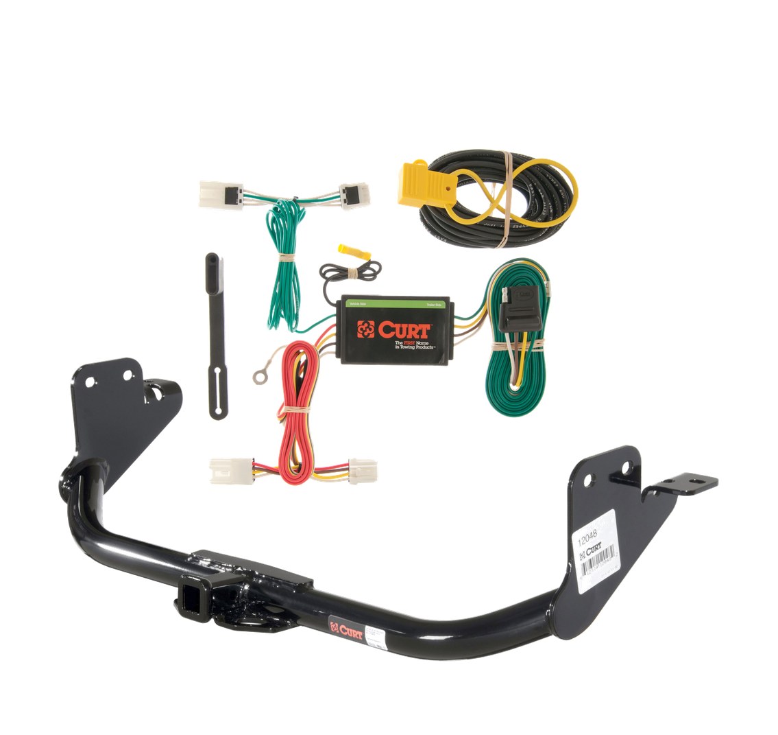 2011 - 2019 Mitsubishi Outlander Sport Curt 1-1/4", Class 2 Trailer Tow Hitch + 4-flat Wiring Kit 12048 thumbnail 0