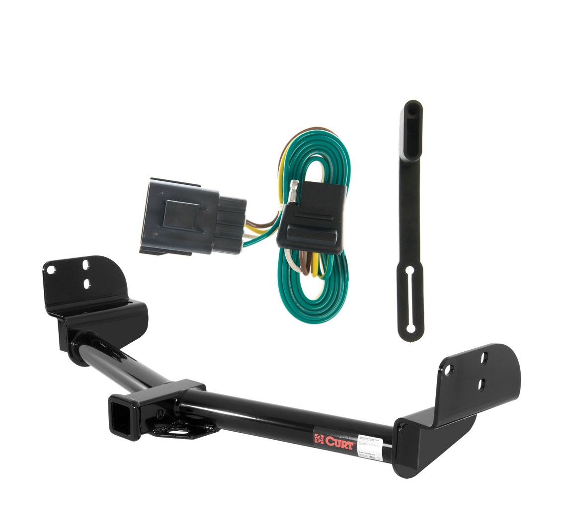 2003 - 2005 Lincoln Aviator Fits beneath factory 1-1/4" receiver Curt 2", Class 3 Trailer Tow Hitch + 4-flat Wiring Kit 13550 thumbnail 0
