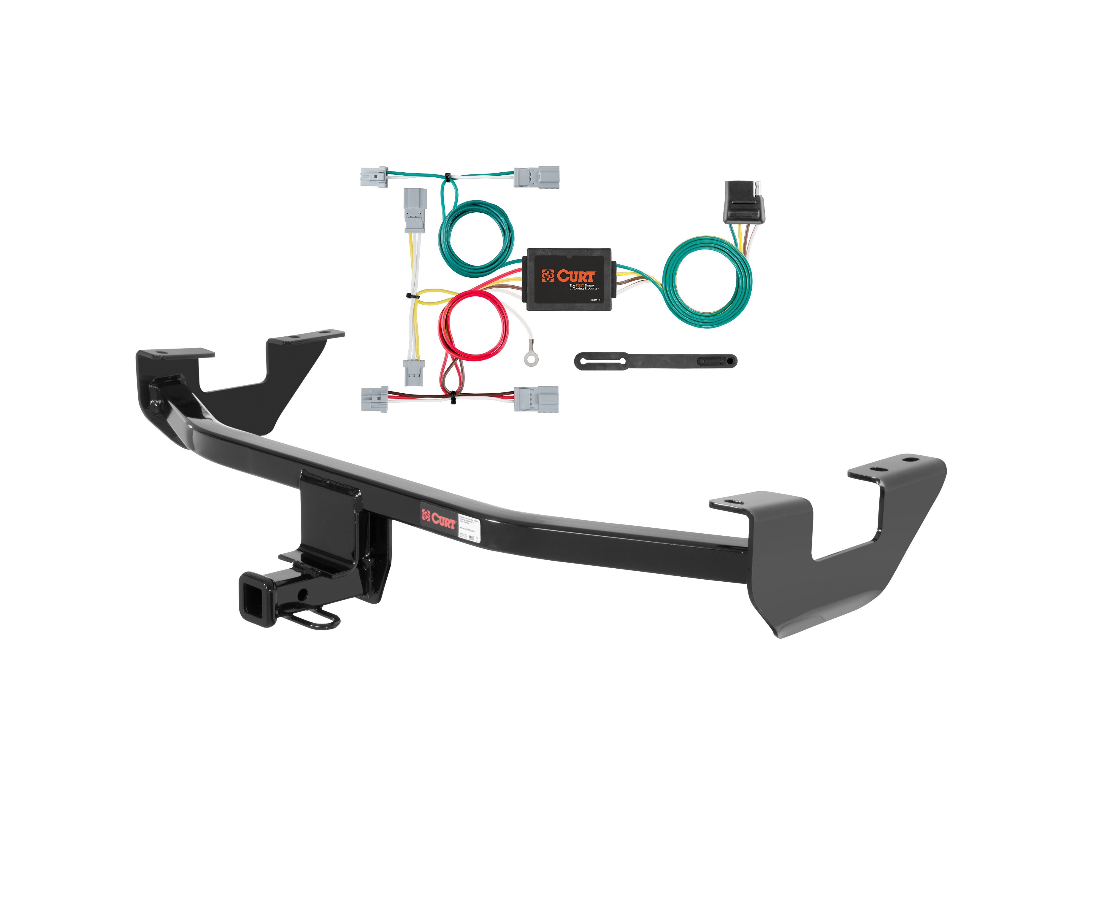 10 - 13 Mazda 3 Sedan Curt 1-1/4", Class 1 Trailer Tow Hitch + 4-flat Wiring Kit 11393 thumbnail 0