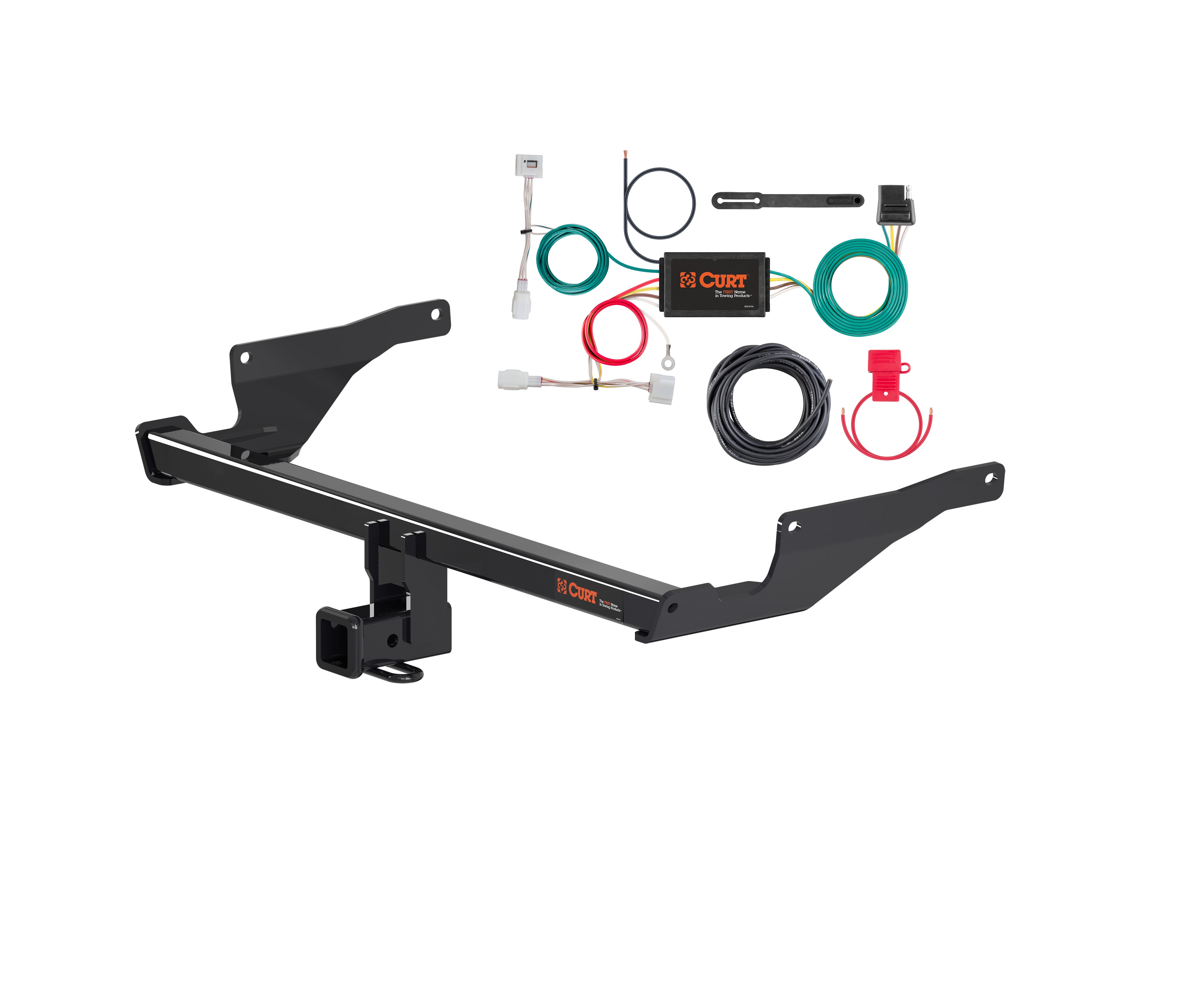 17 - 21 Mazda CX-5 Excluding diesel Curt 2", Class 3 Trailer Tow Hitch + 4-flat Wiring Kit 13315 thumbnail 0
