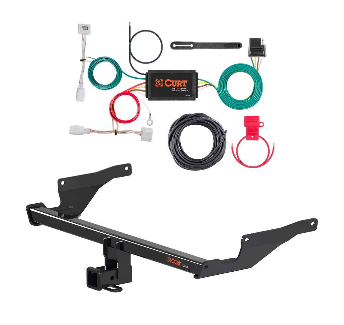 2017 - 2021 Mazda CX-5 Excluding diesel Curt 2", Class 3 Trailer Tow Hitch + 4-flat Wiring Kit 13315 thumbnail 0