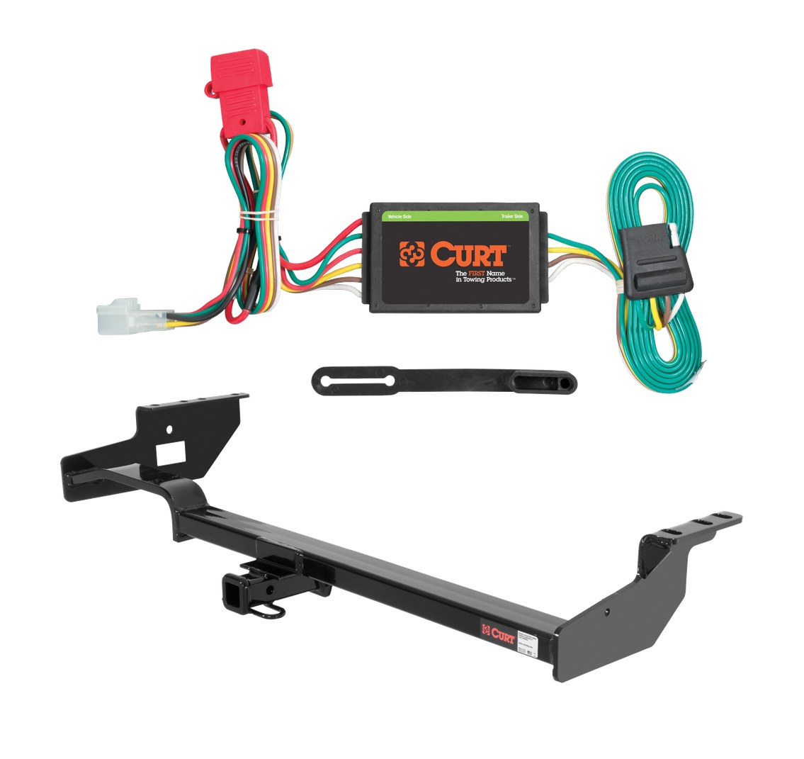 1998 - 2008 Subaru Forester Curt 1-1/4", Class 2 Trailer Tow Hitch + 4-flat Wiring Kit 12038 thumbnail 0